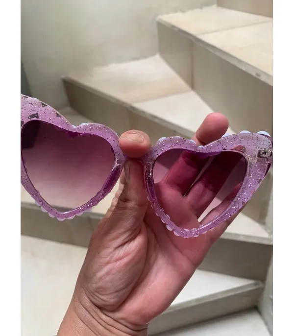 Occhiali a cuore perle