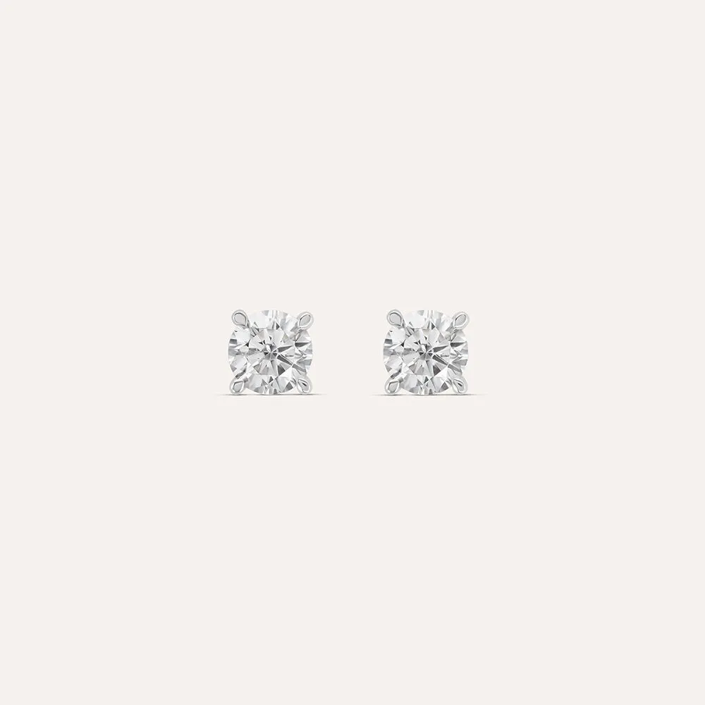 Orecchini Lobo Punto Luce Claire Oro Bianco 375/1000 Cubic Zirconia Bianco 1412169