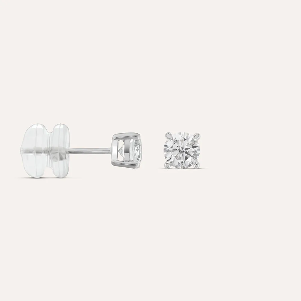 Orecchini Lobo Punto Luce Claire Oro Bianco 375/1000 Cubic Zirconia Bianco 1412169