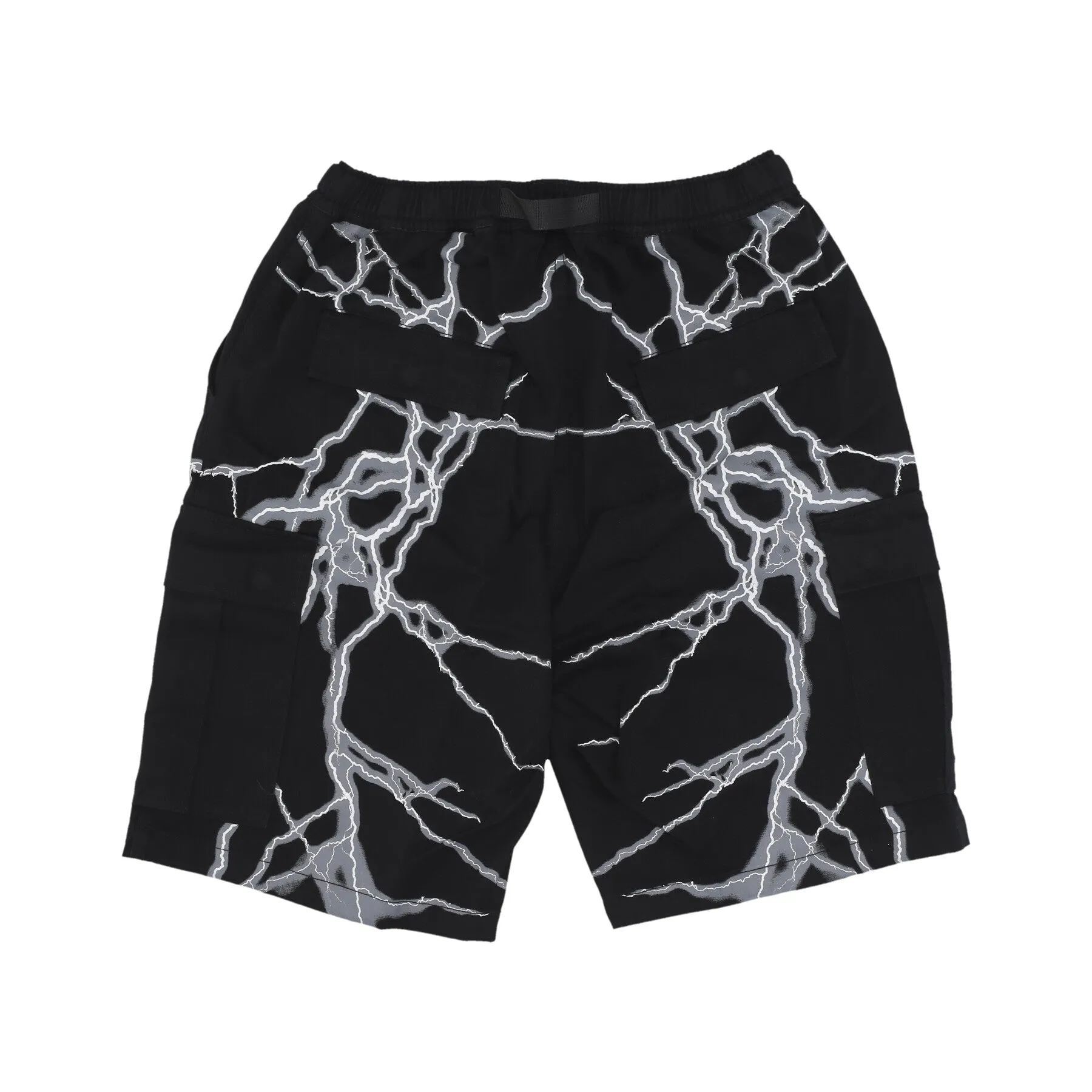 Pantalone Corto Uomo Lateral Lightning Cargo Shorts Black/white