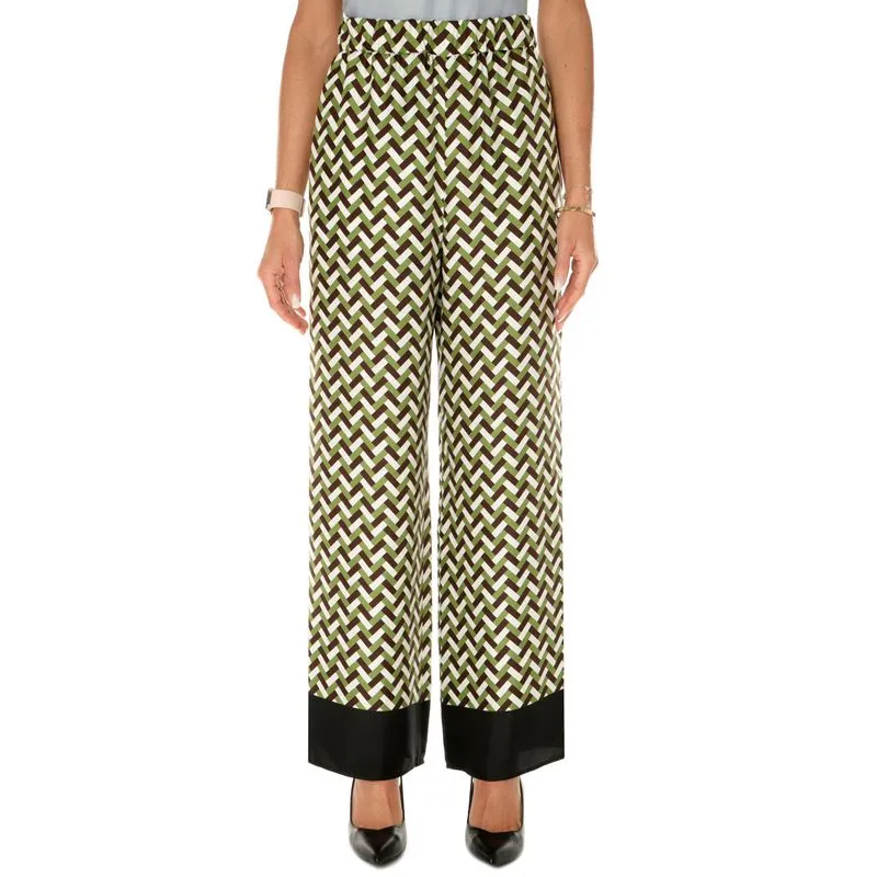 Pantalone in twill di seta Sesamo 