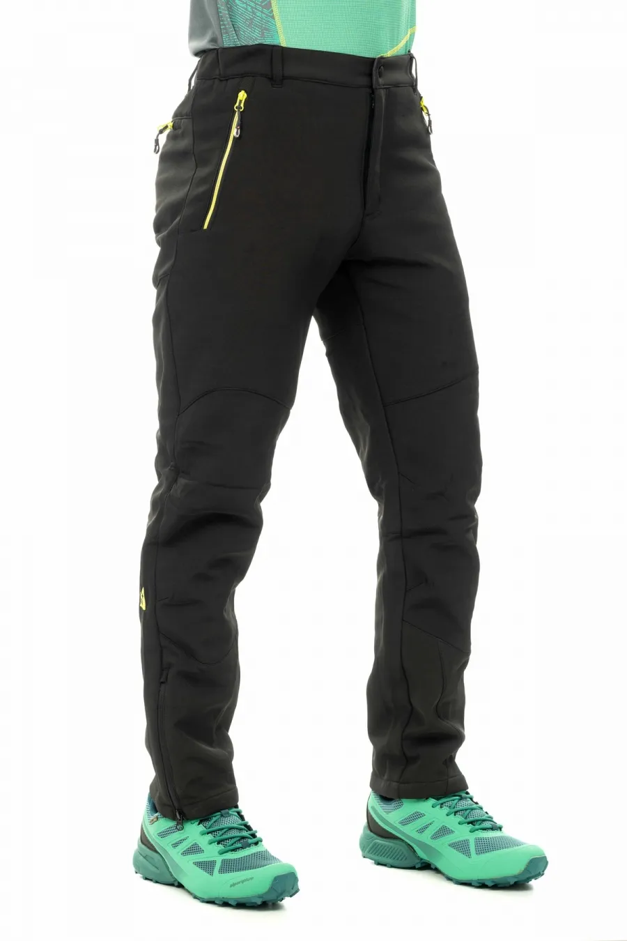 Pantaloni invernali Uomo montagna Softshell.  Antivento, Idrorepellenti e traspiranti - Trekking e Outdoor