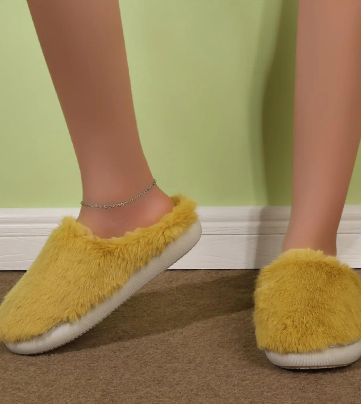 Pantofole in cotone da donna Pantofole invernali in peluche calde per la casa Pantofole in cotone per coppie per interni antisci