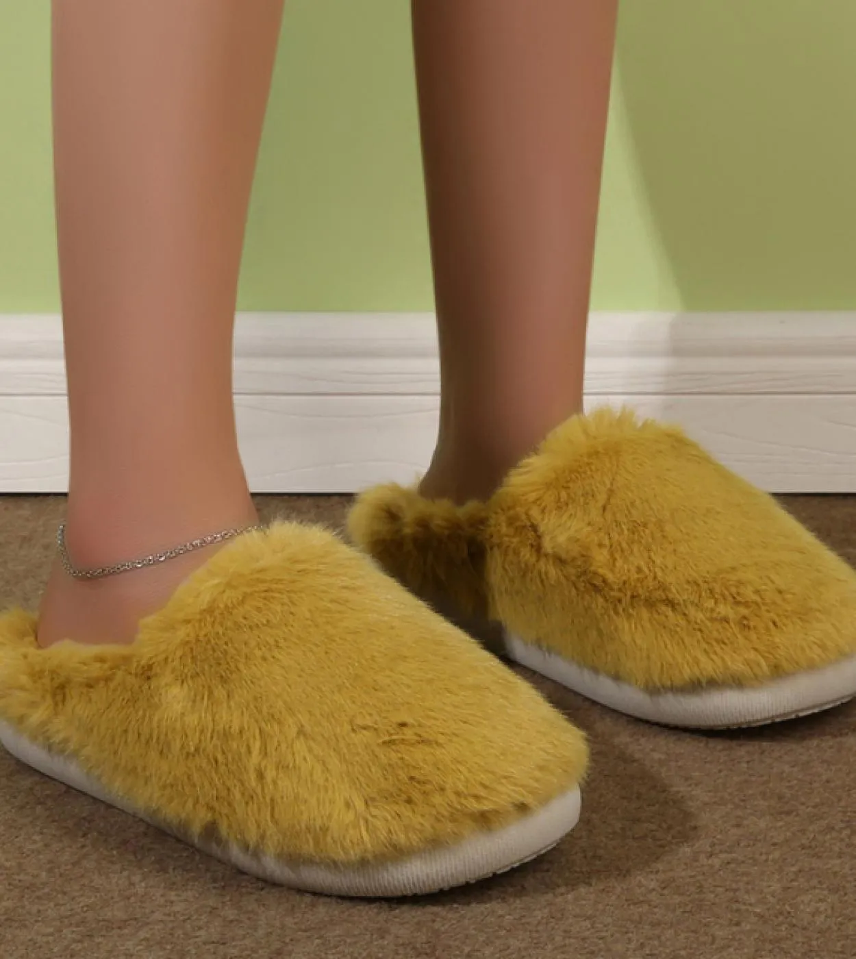 Pantofole in cotone da donna Pantofole invernali in peluche calde per la casa Pantofole in cotone per coppie per interni antisci