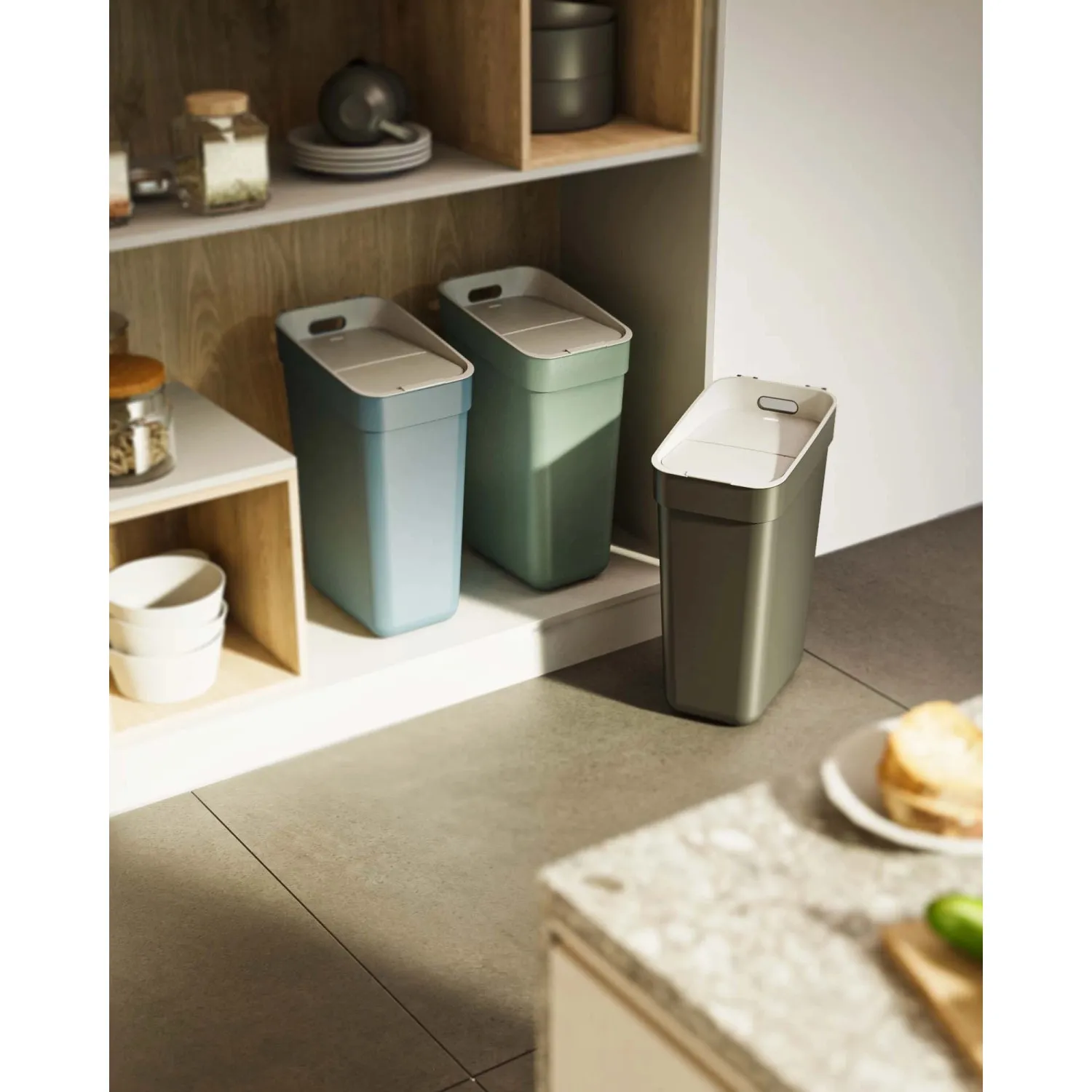Pattumiera per raccolta differenziata Ready 20 l grigio scuro