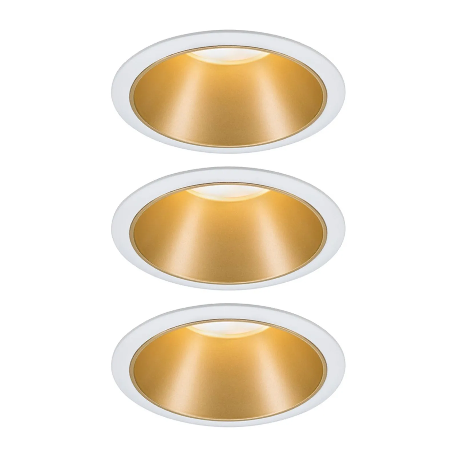 Paulmann Cole spot LEDlight, oro-bianco, set 3x