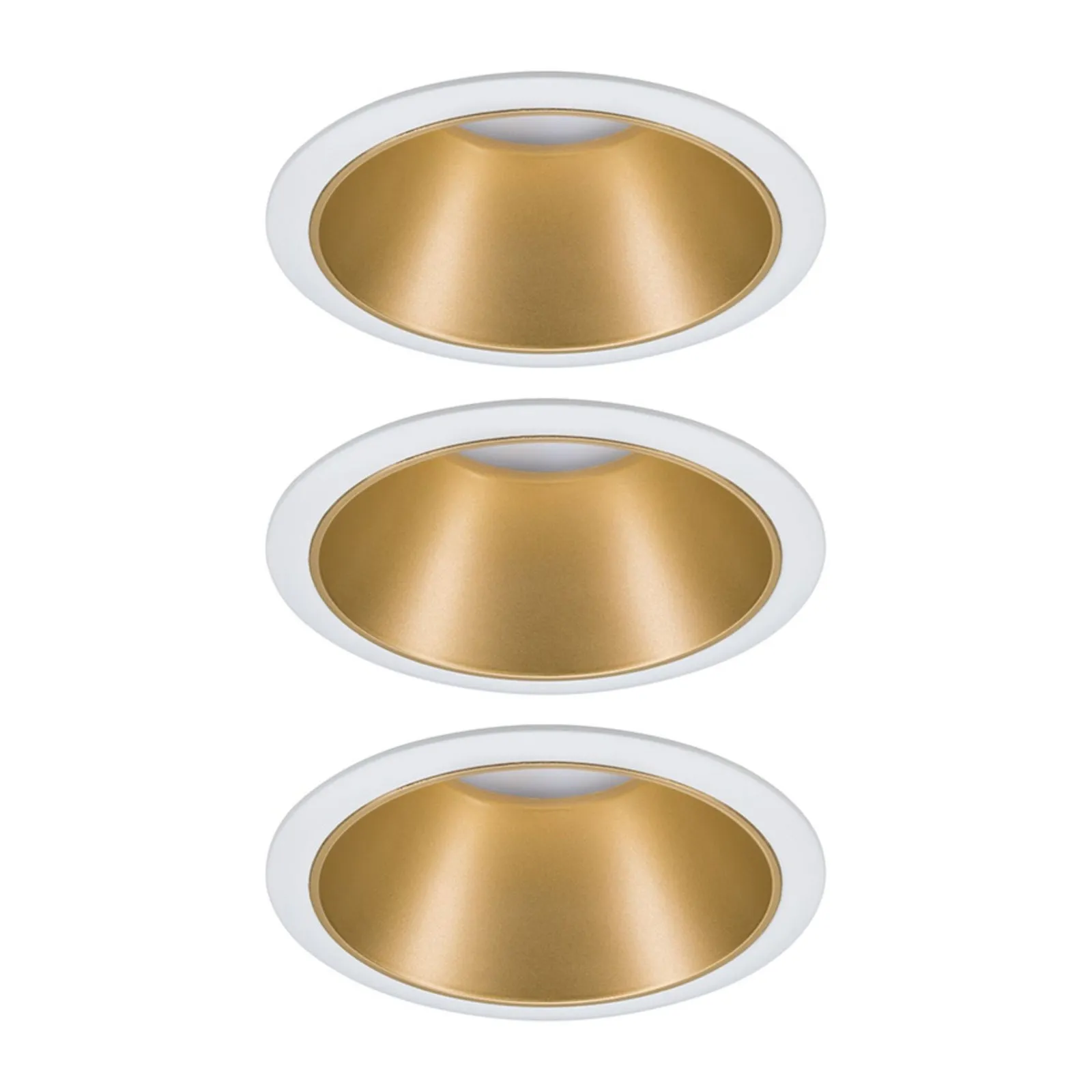 Paulmann Cole spot LEDlight, oro-bianco, set 3x