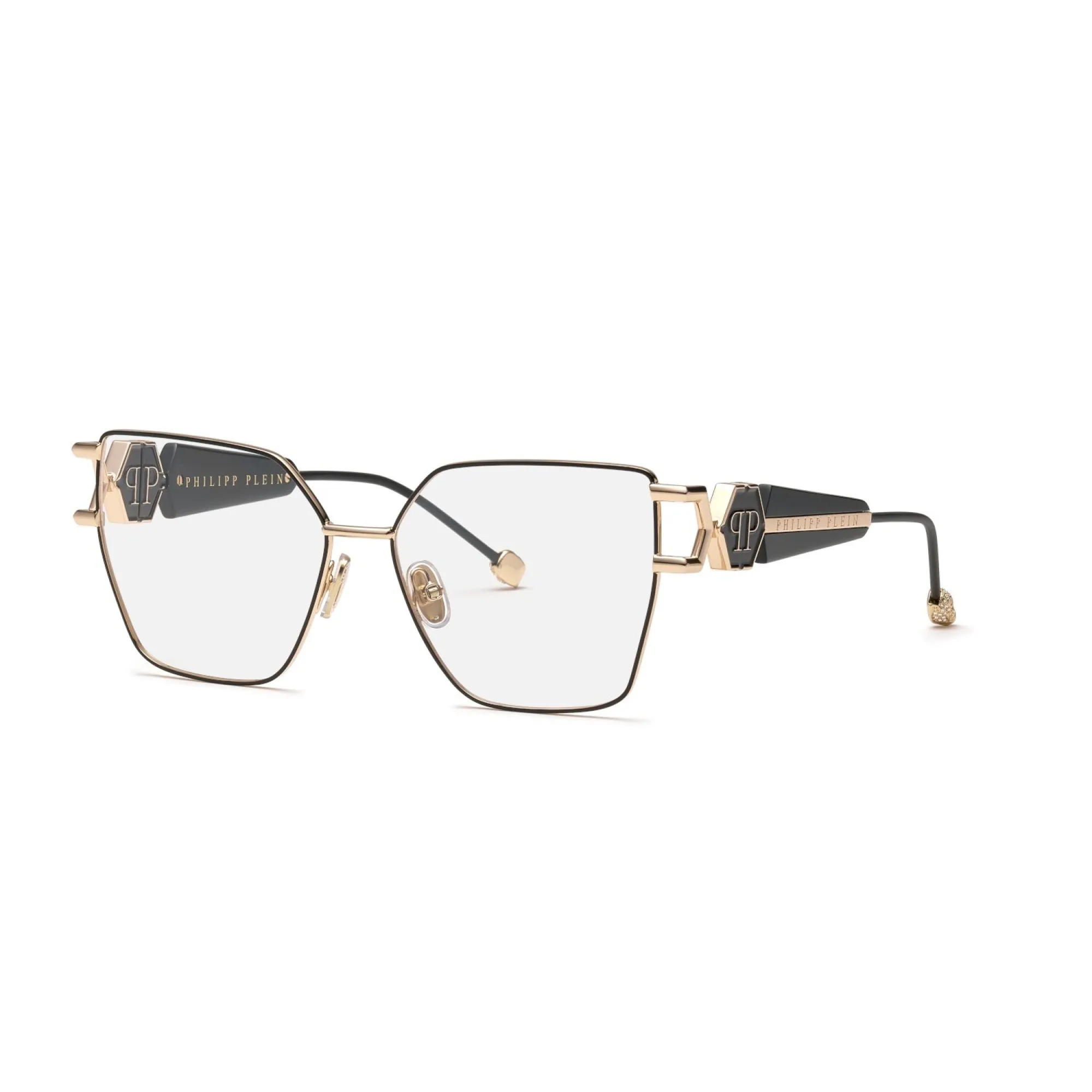   Philipp Plein VPP166S - 0301 Oro Rosa Con Parti Nere  | Occhiale Da Vista Donna 
