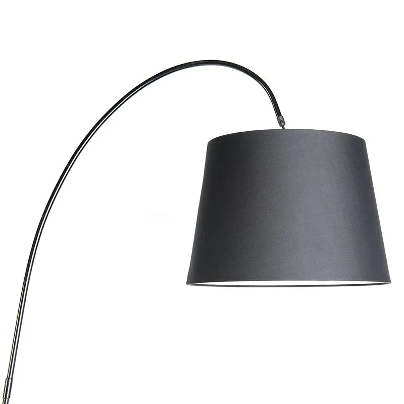 Piantana moderna con paralume nero - Bend