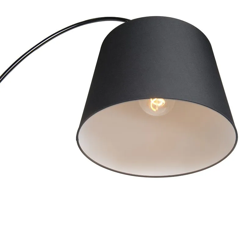 Piantana moderna con paralume nero - Bend