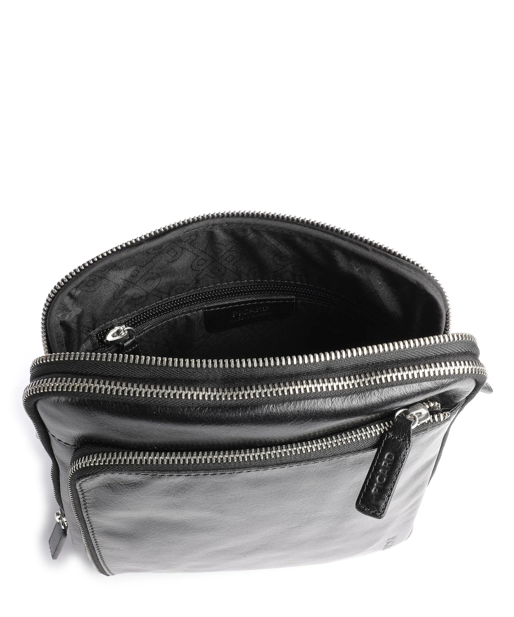  Picard Buddy Borsa a tracolla pelle di bufalo d'acqua nero  