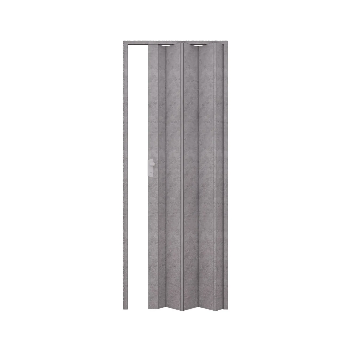 Porta a soffietto riducibile Maya in PVC cemento grigio
