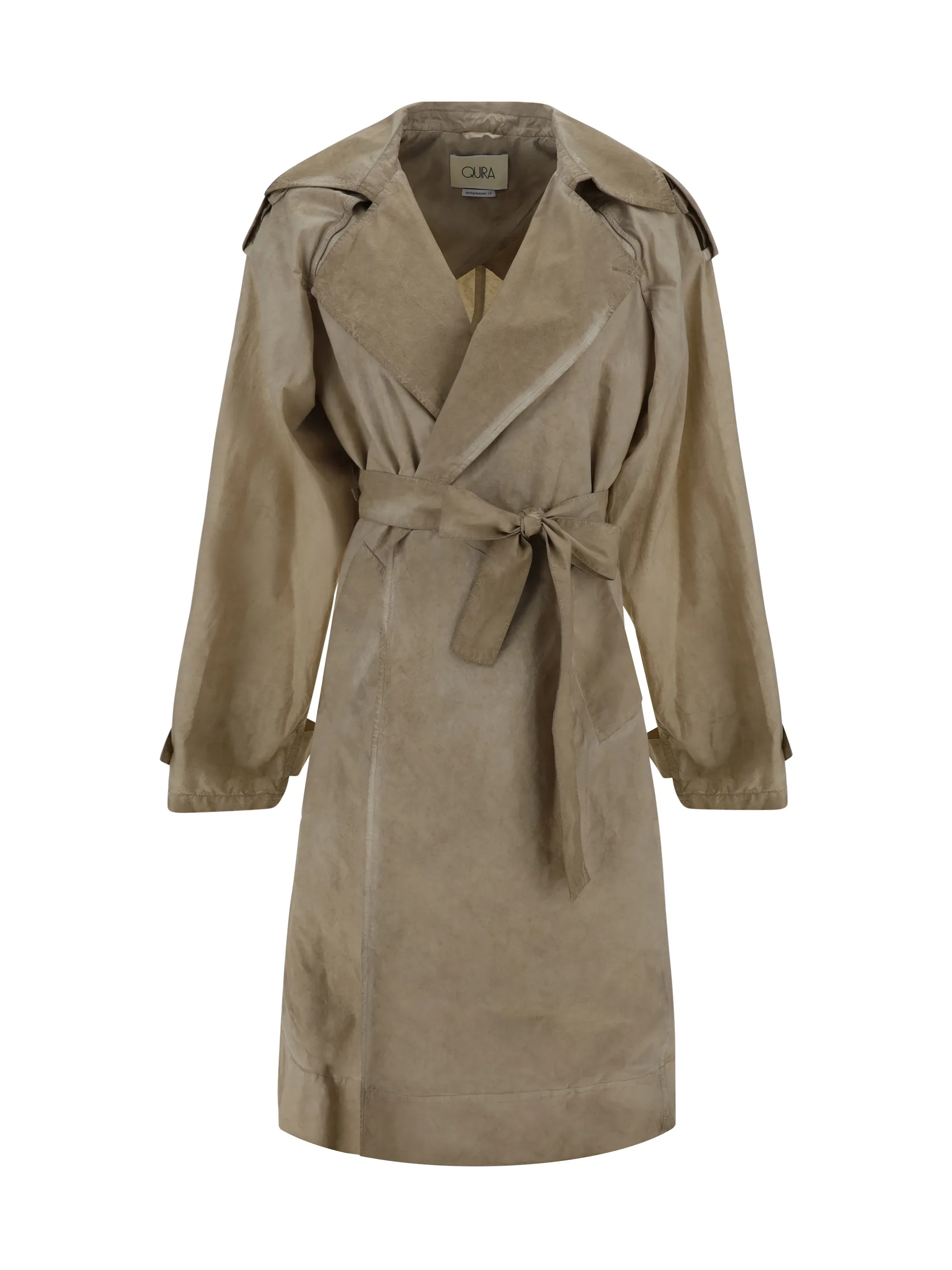    QUIRA      Giacca Trench Oversized