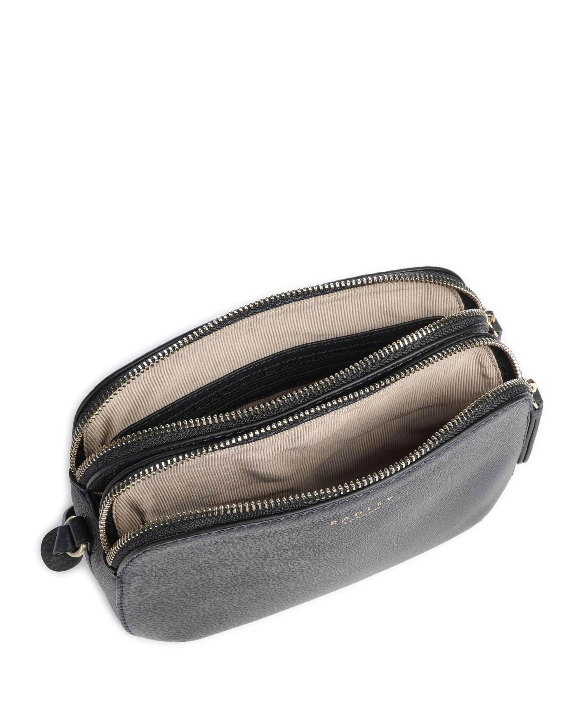  Radley London Dukes Place Borsa a tracolla pelle a grana fine blu scuro  