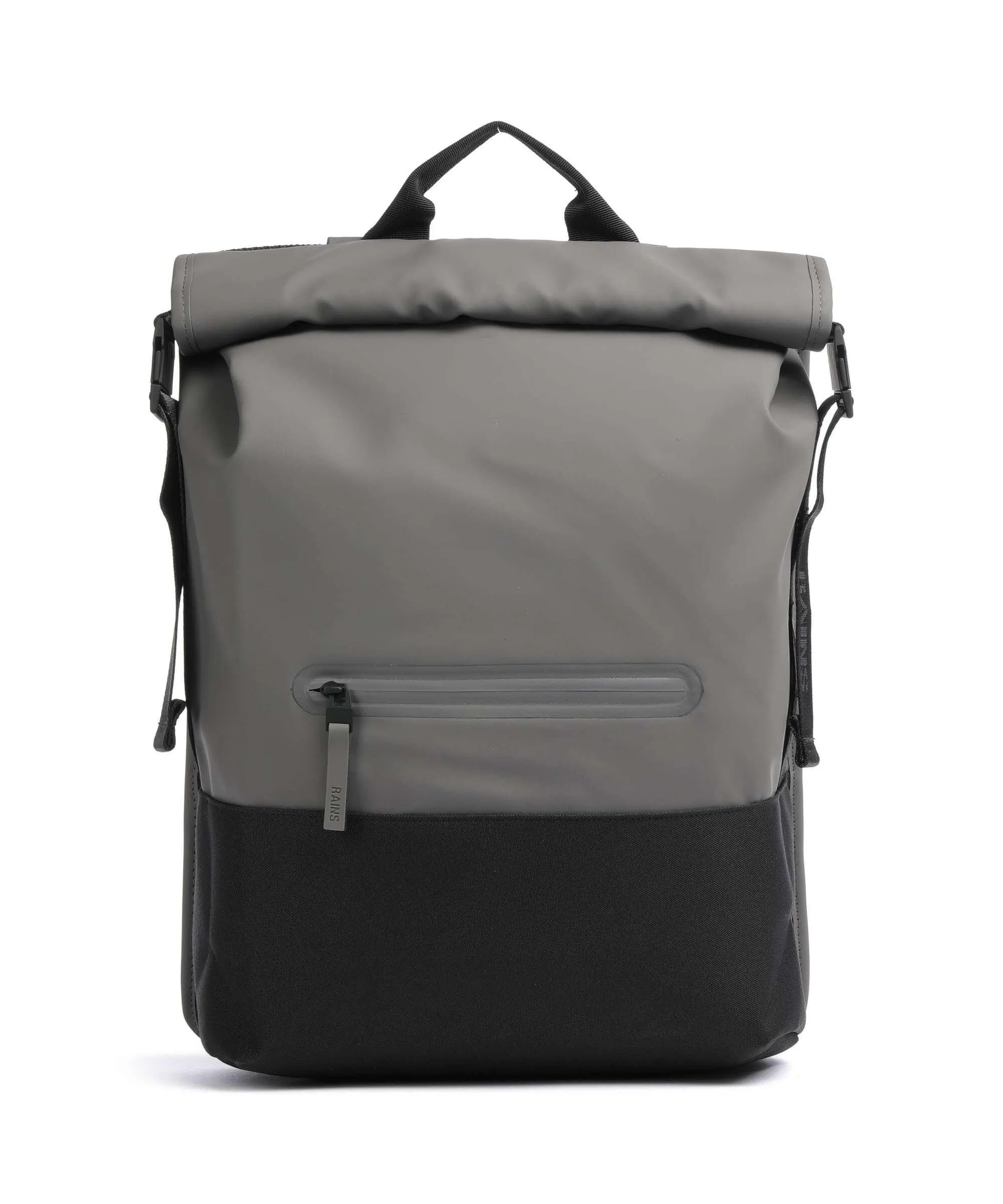  Rains Trail Zaino roll-top 13″ poliuretano, poliestere grigio/nero  
