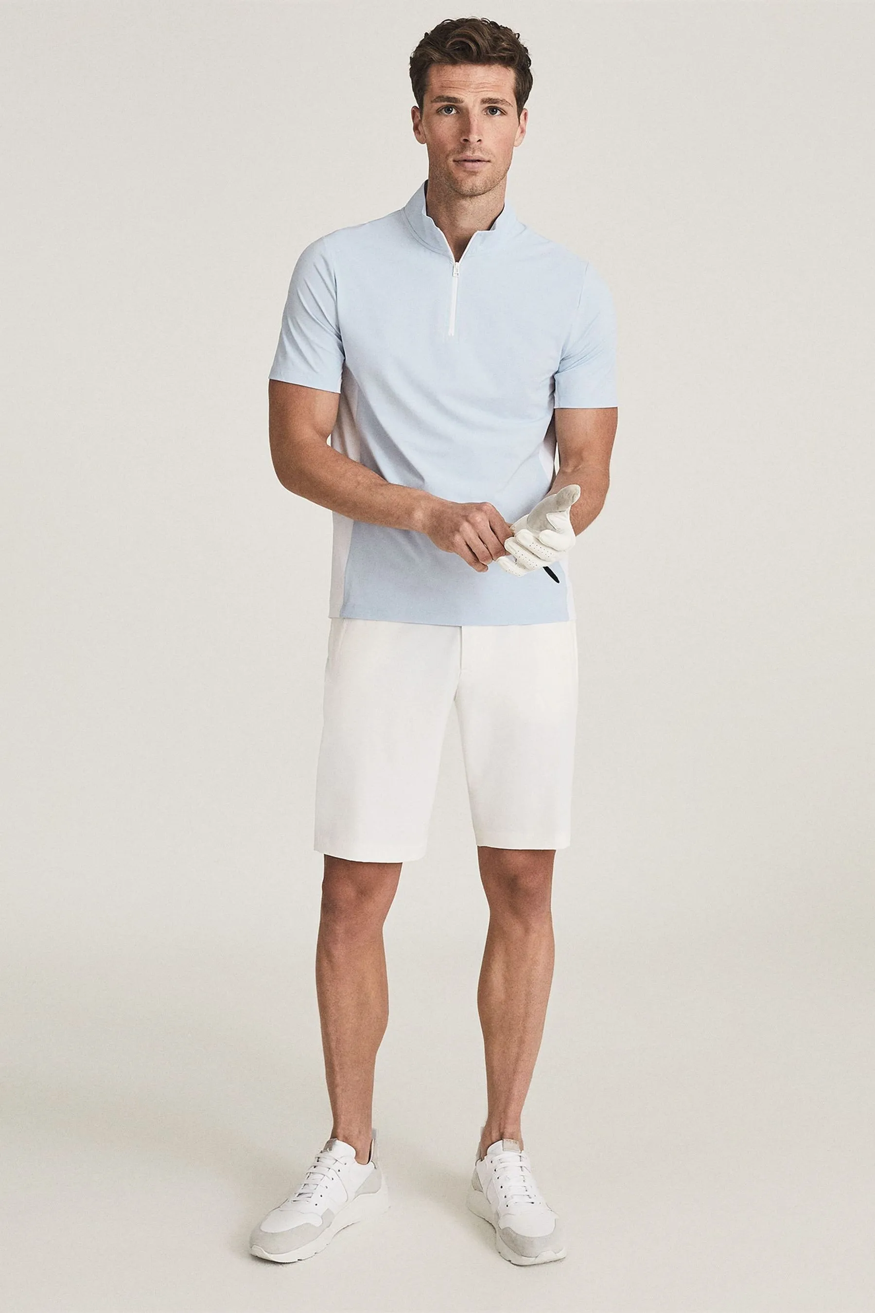 Reiss Wingfoot Imbuto Zip Neck Top    