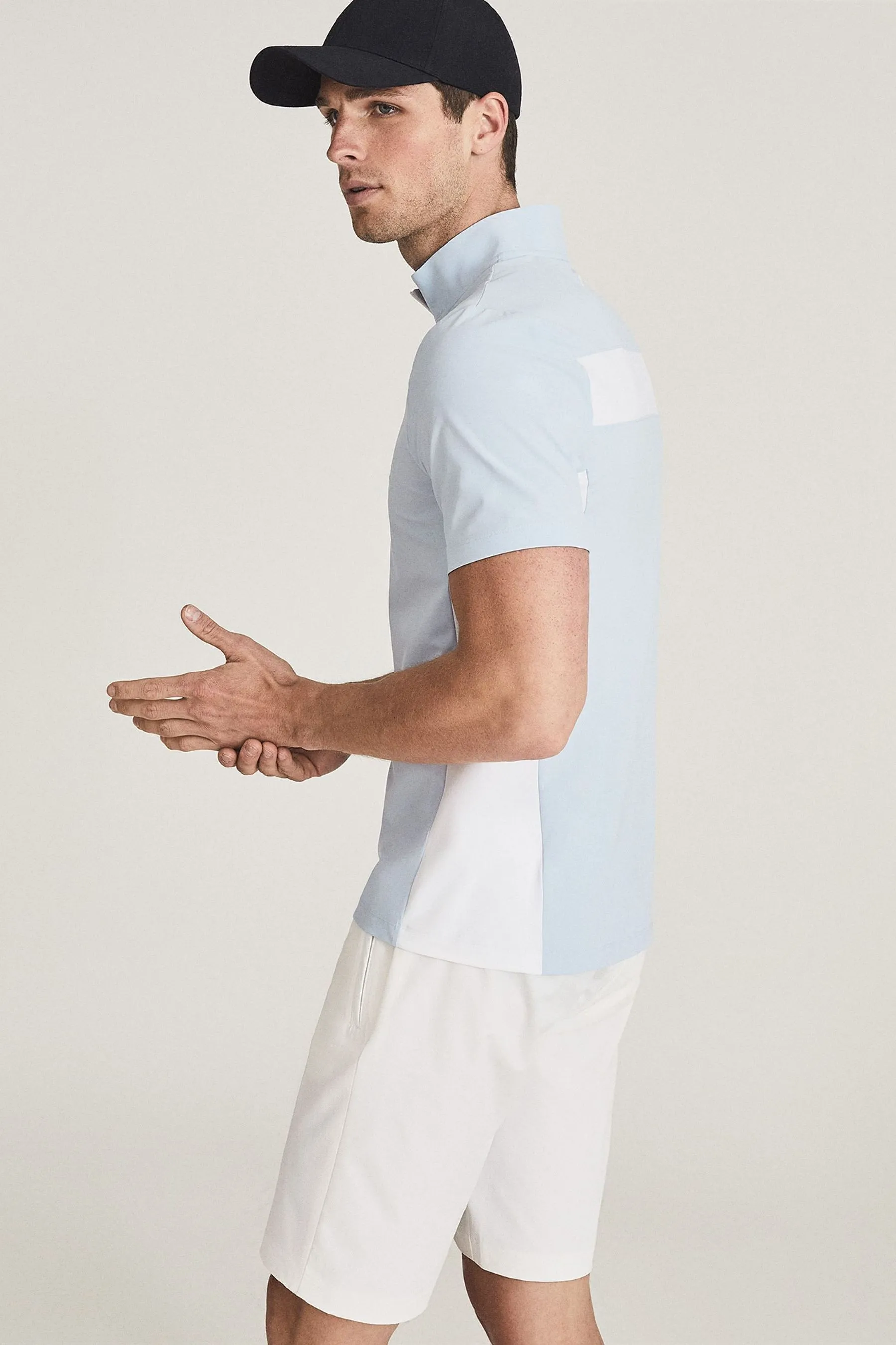 Reiss Wingfoot Imbuto Zip Neck Top    