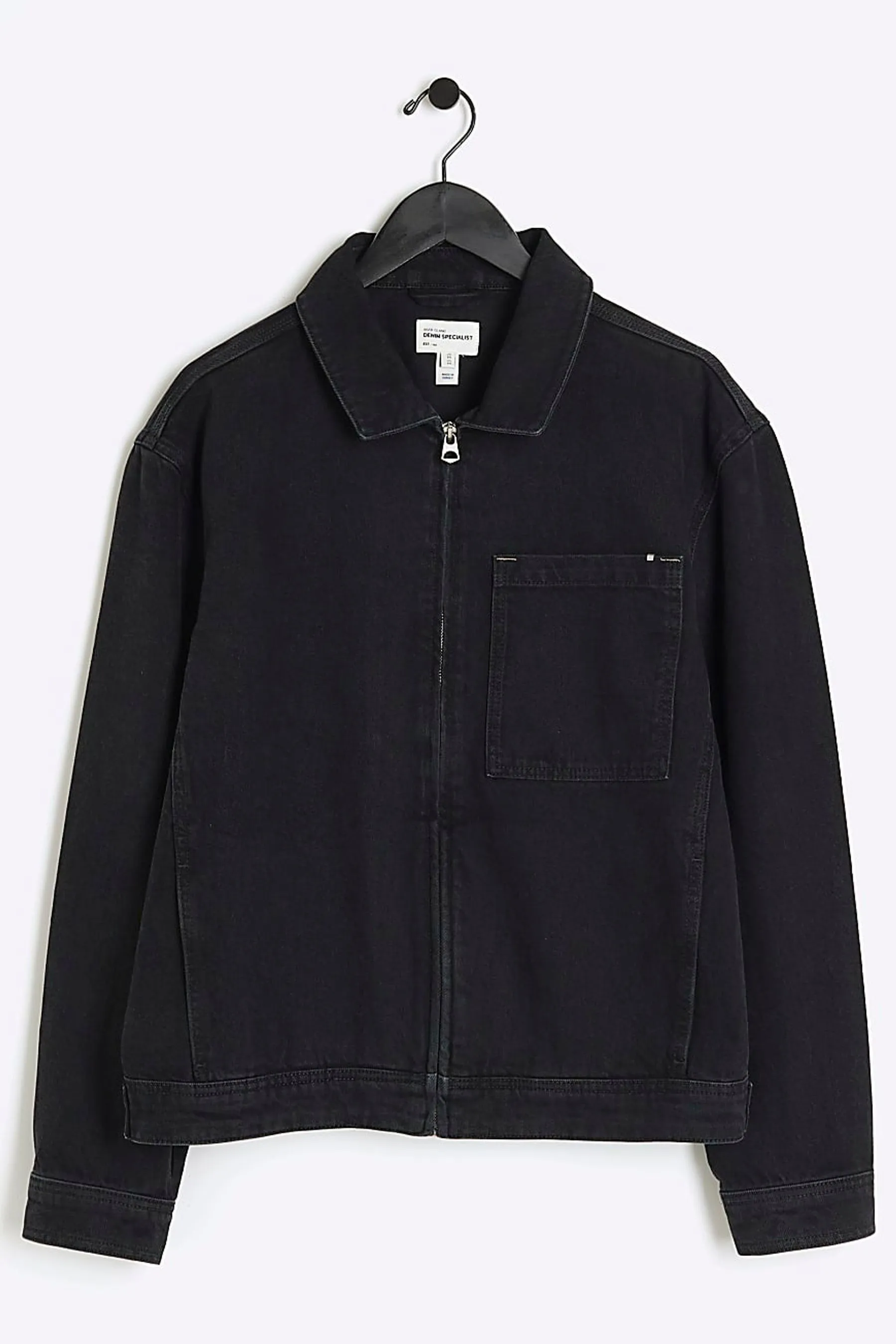 River Island - Denim Giacca con zip