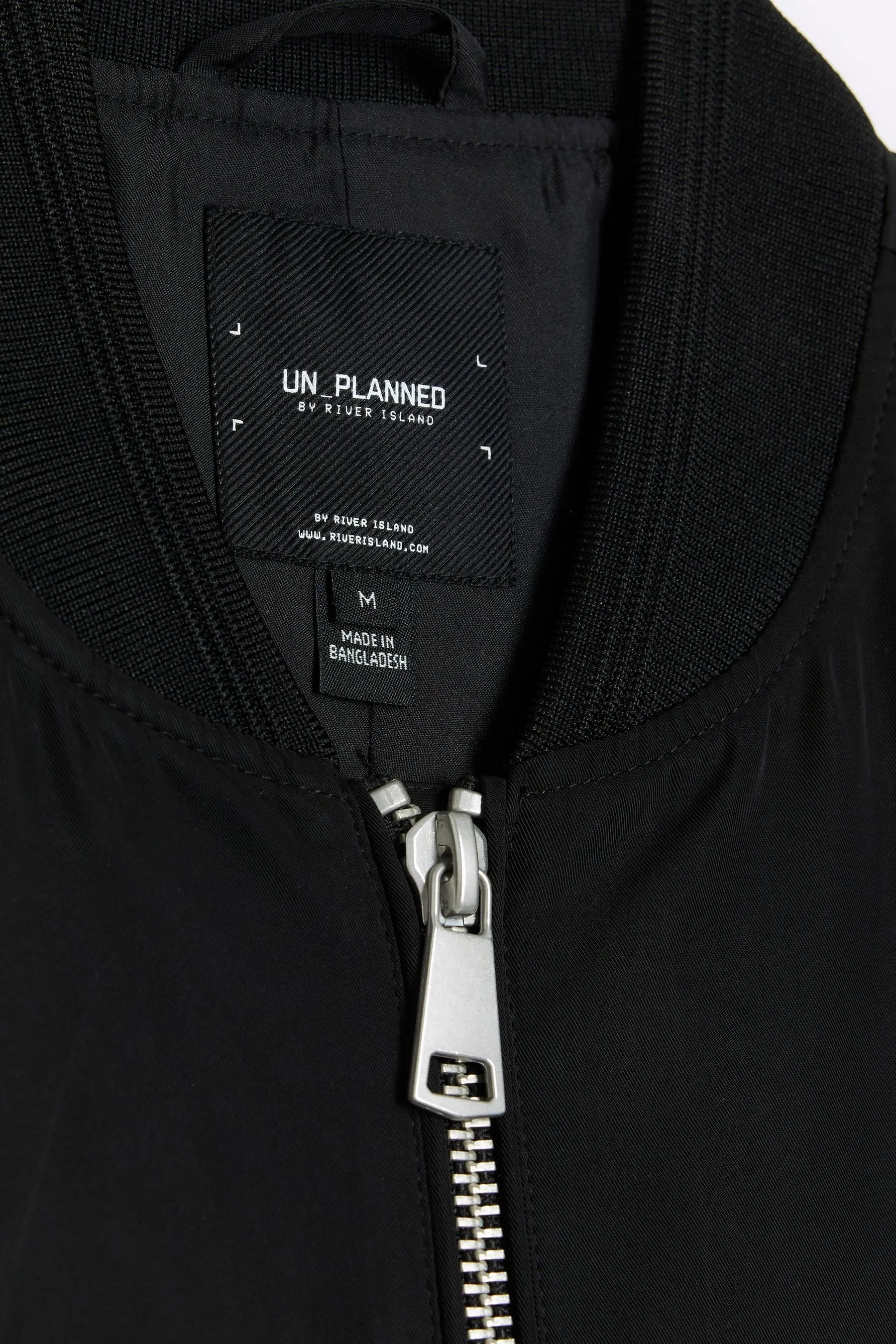 River Island regular  - Giacca bomber vestibilità attillata con zip