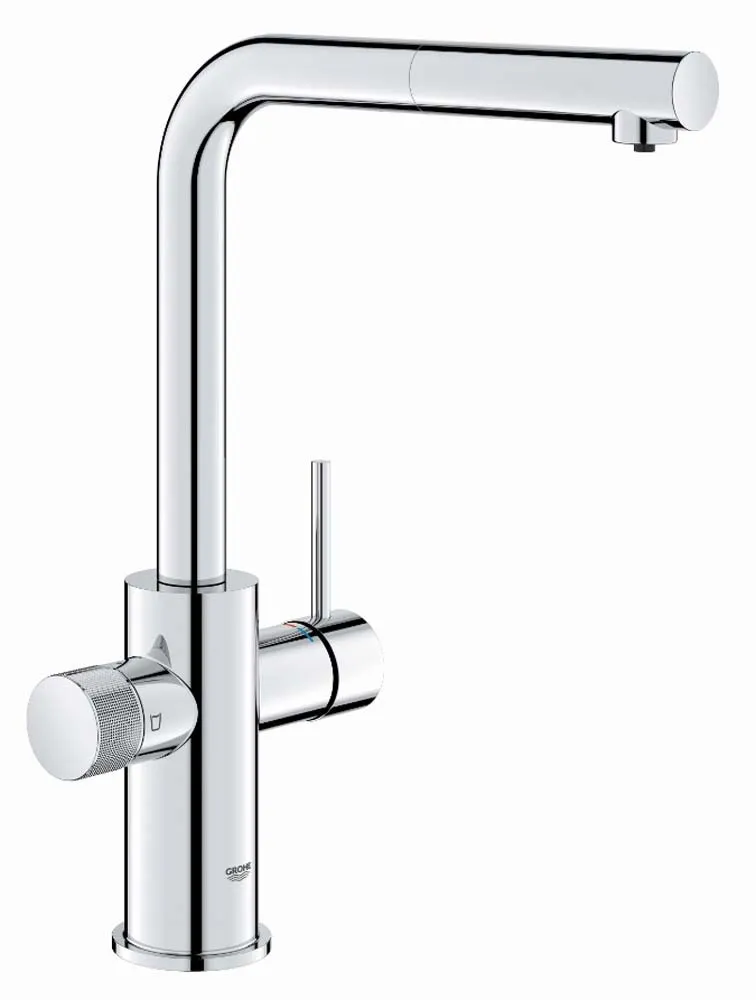 Rubinetto cucina monocomando Grohe Blue Pure Minta doccetta estraibile cromo