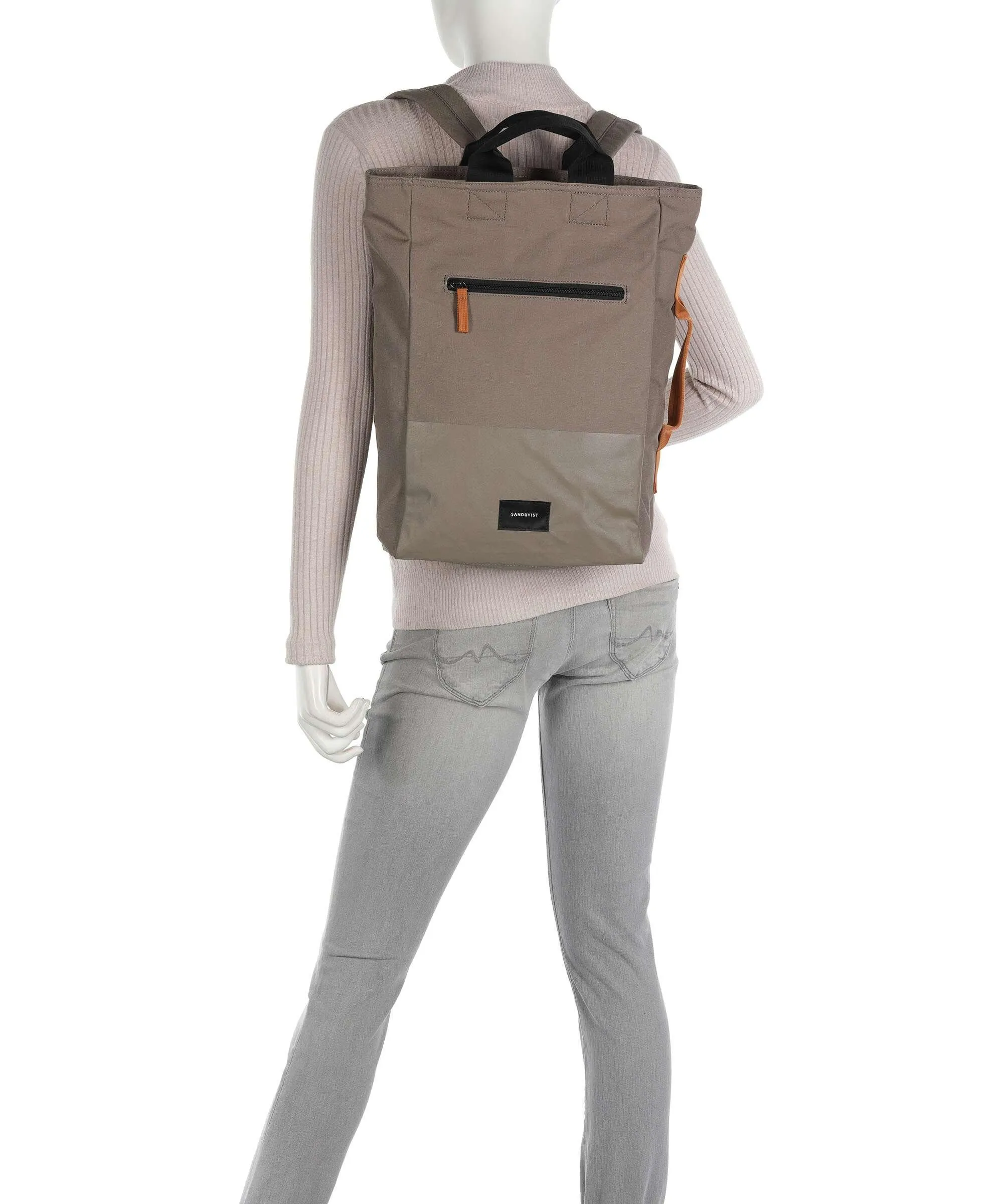  Sandqvist Ground Tony Vegan Zaino 15″ cotone biologico, poliestere riciclato beige  