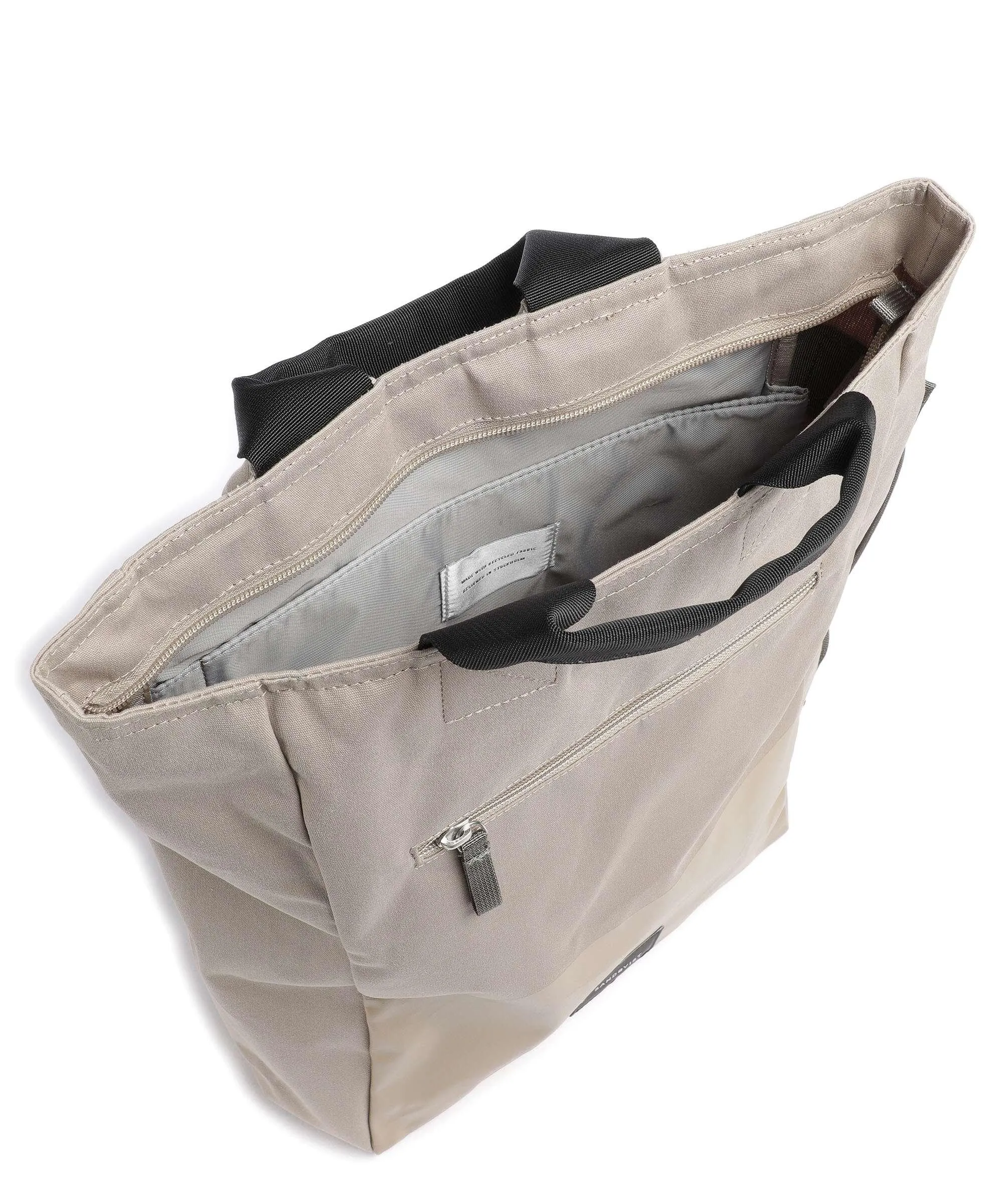  Sandqvist Ground Tony Vegan Zaino 15″ cotone biologico, poliestere riciclato beige  