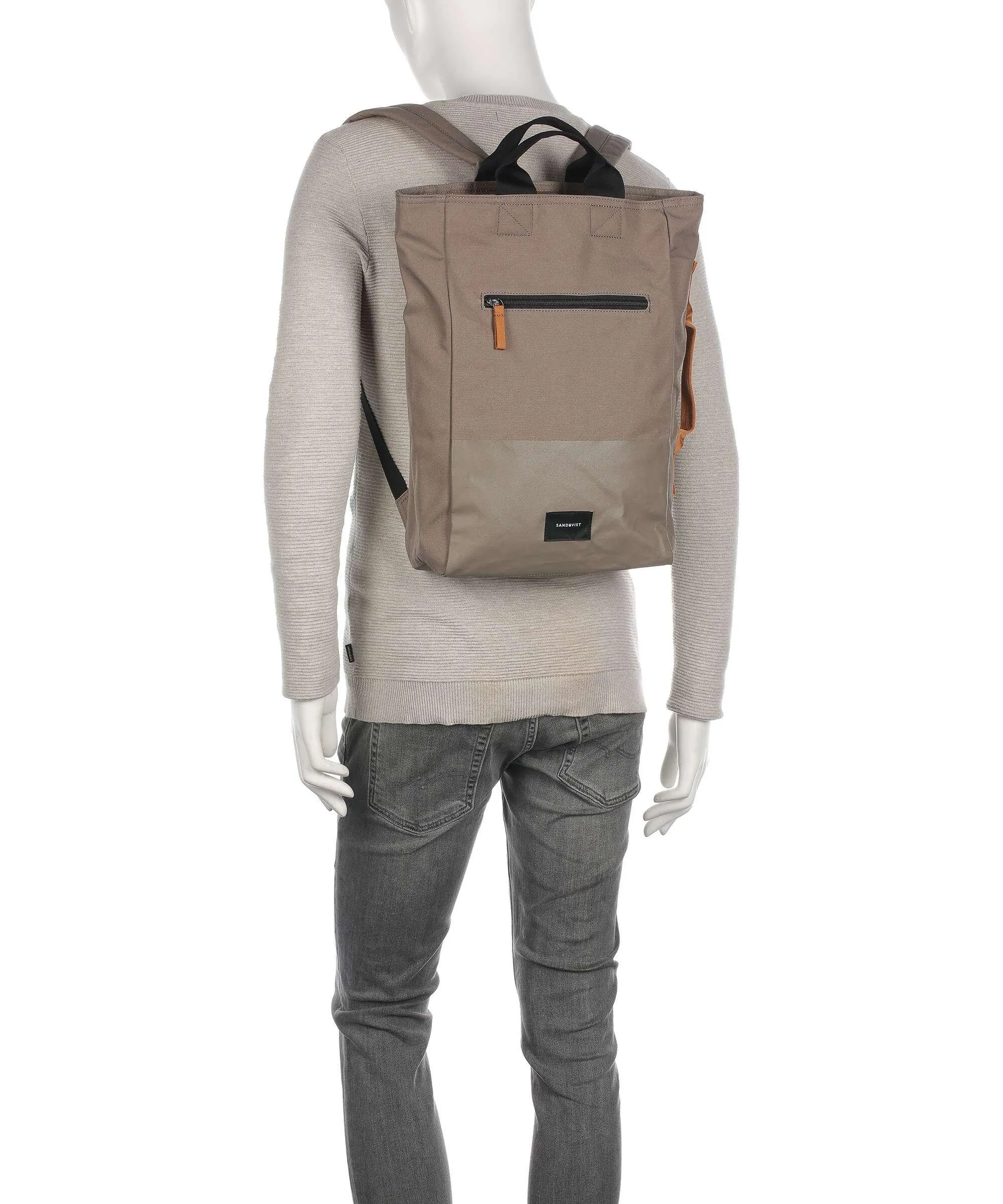  Sandqvist Ground Tony Vegan Zaino 15″ cotone biologico, poliestere riciclato beige  