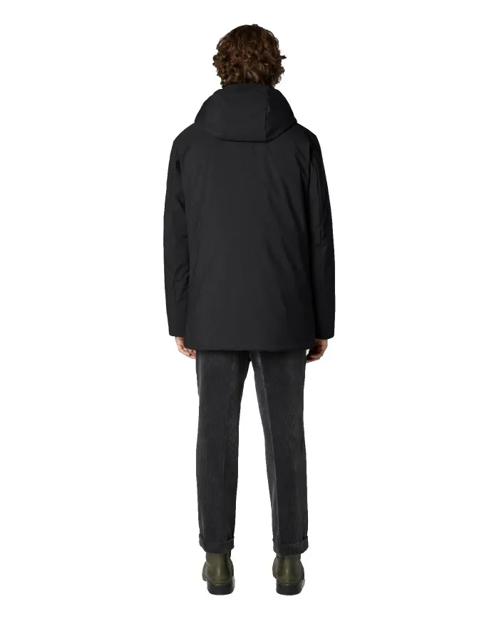 SAVE THE DUCK Giaccone Uomo P39340M Smeg15 Ronan A-EE Artic Cappuccio 10000 BLACK