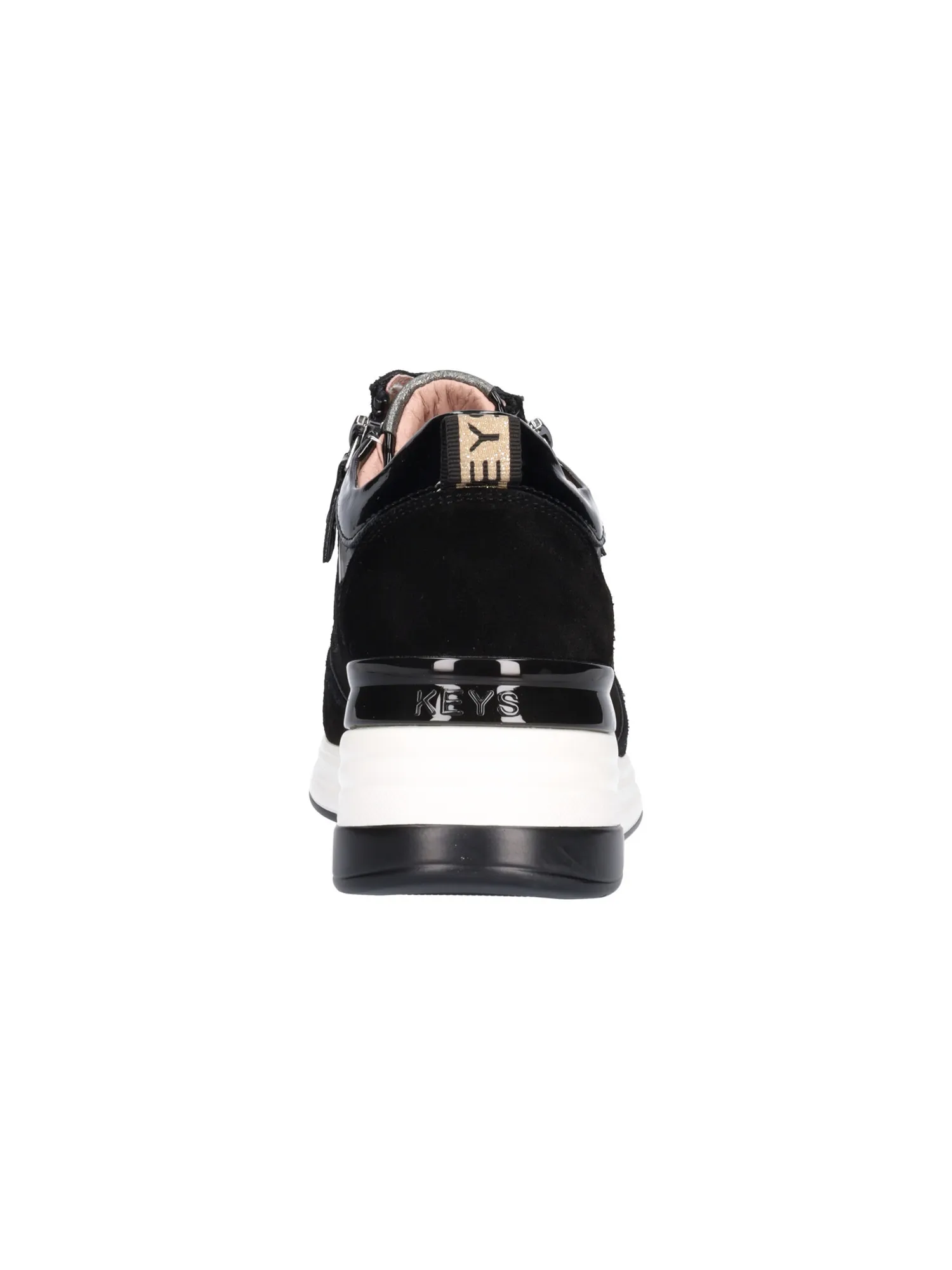 Scarpa casual con zeppa Keys da donna nera