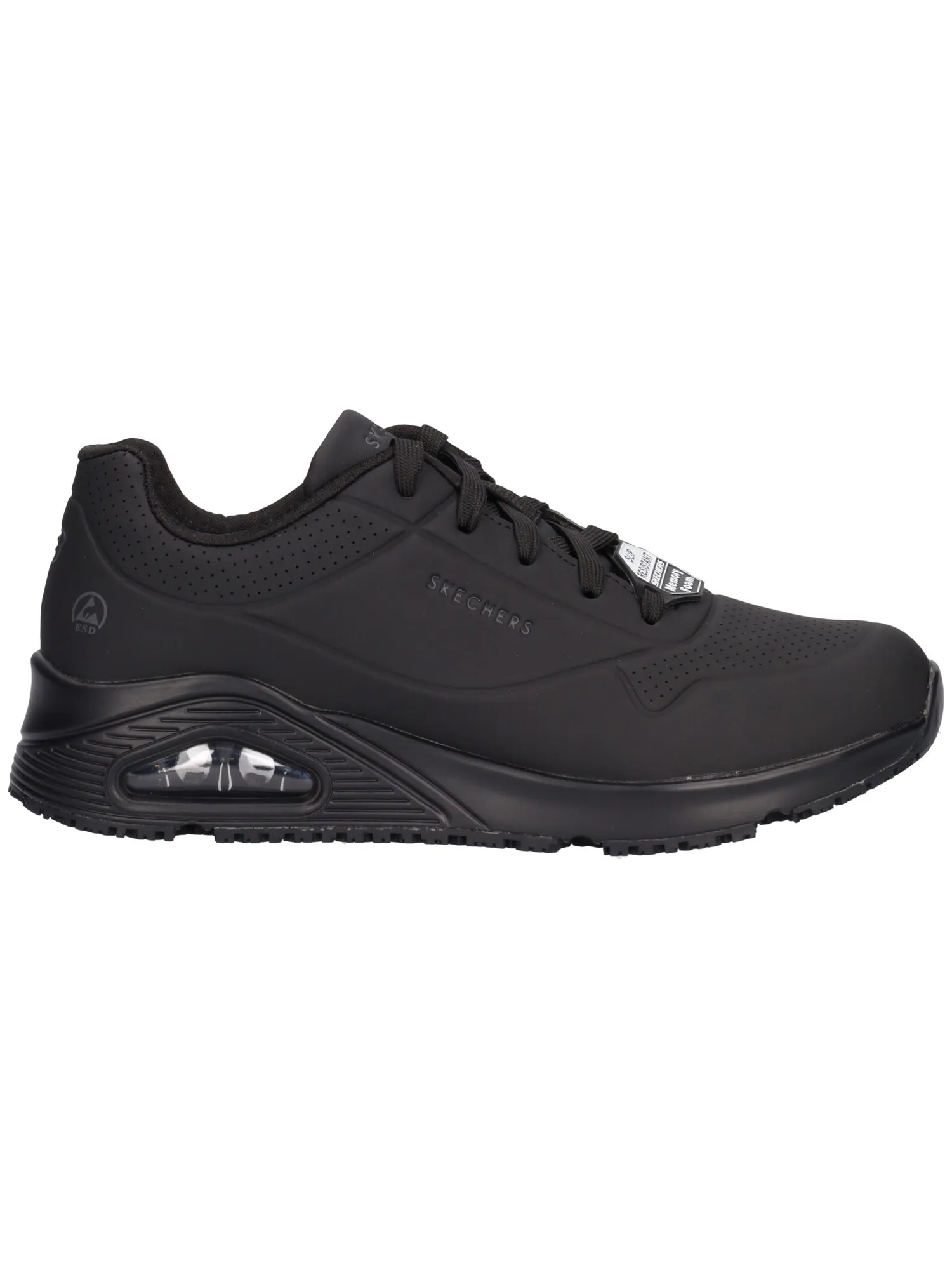 Scarpa da lavoro Skechers da donna nera