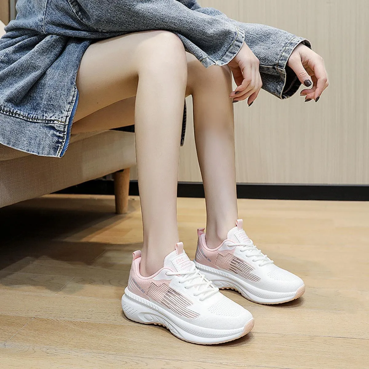Scarpe da ginnastica estive da donna traspiranti Scarpe da ginnastica leggere in mesh Scarpe da ginnastica casual da donna che c