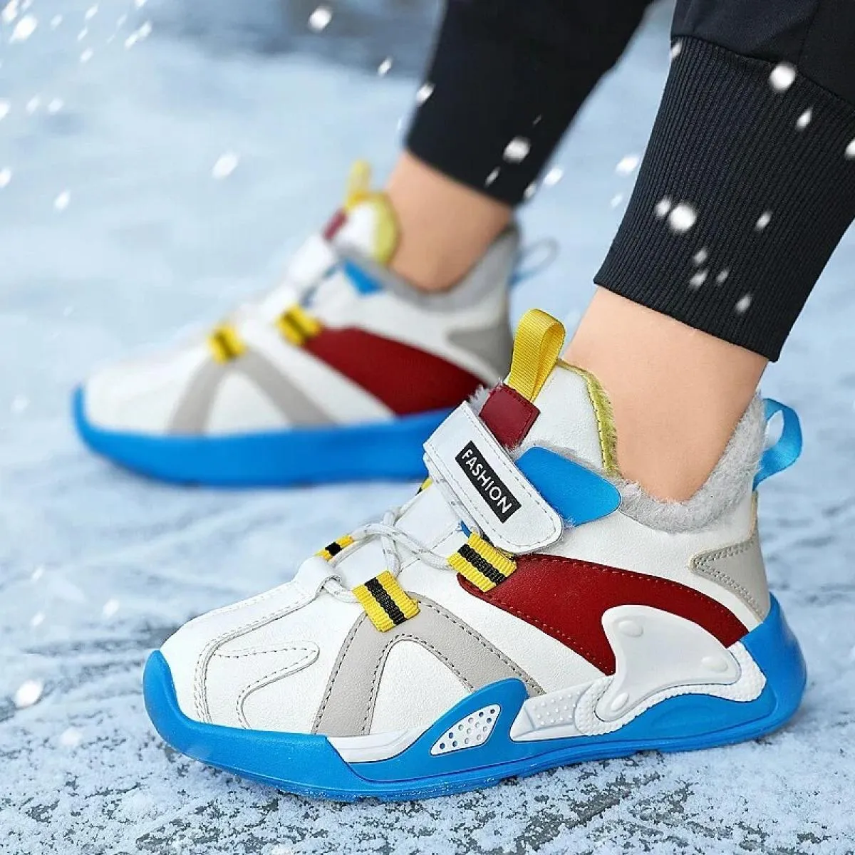 Scarpe da ginnastica per bambini Scarpe sportive per ragazzo Scarpe invernali per bambini Ragazzi per esterno Resistente all'usu