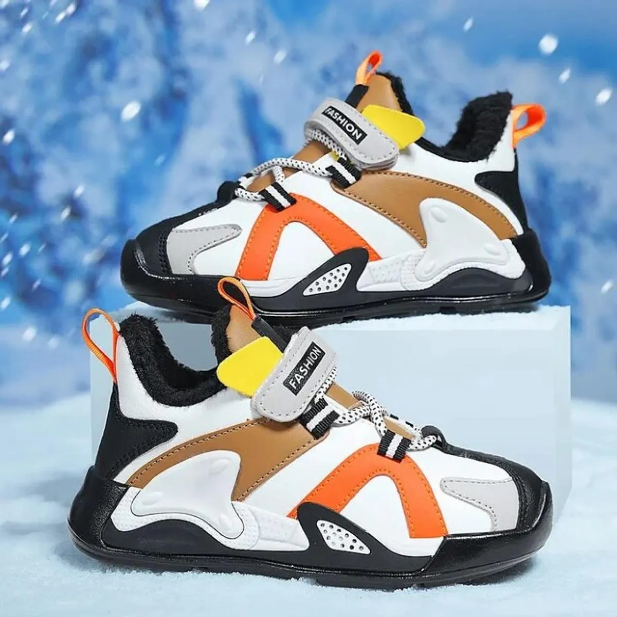 Scarpe da ginnastica per bambini Scarpe sportive per ragazzo Scarpe invernali per bambini Ragazzi per esterno Resistente all'usu