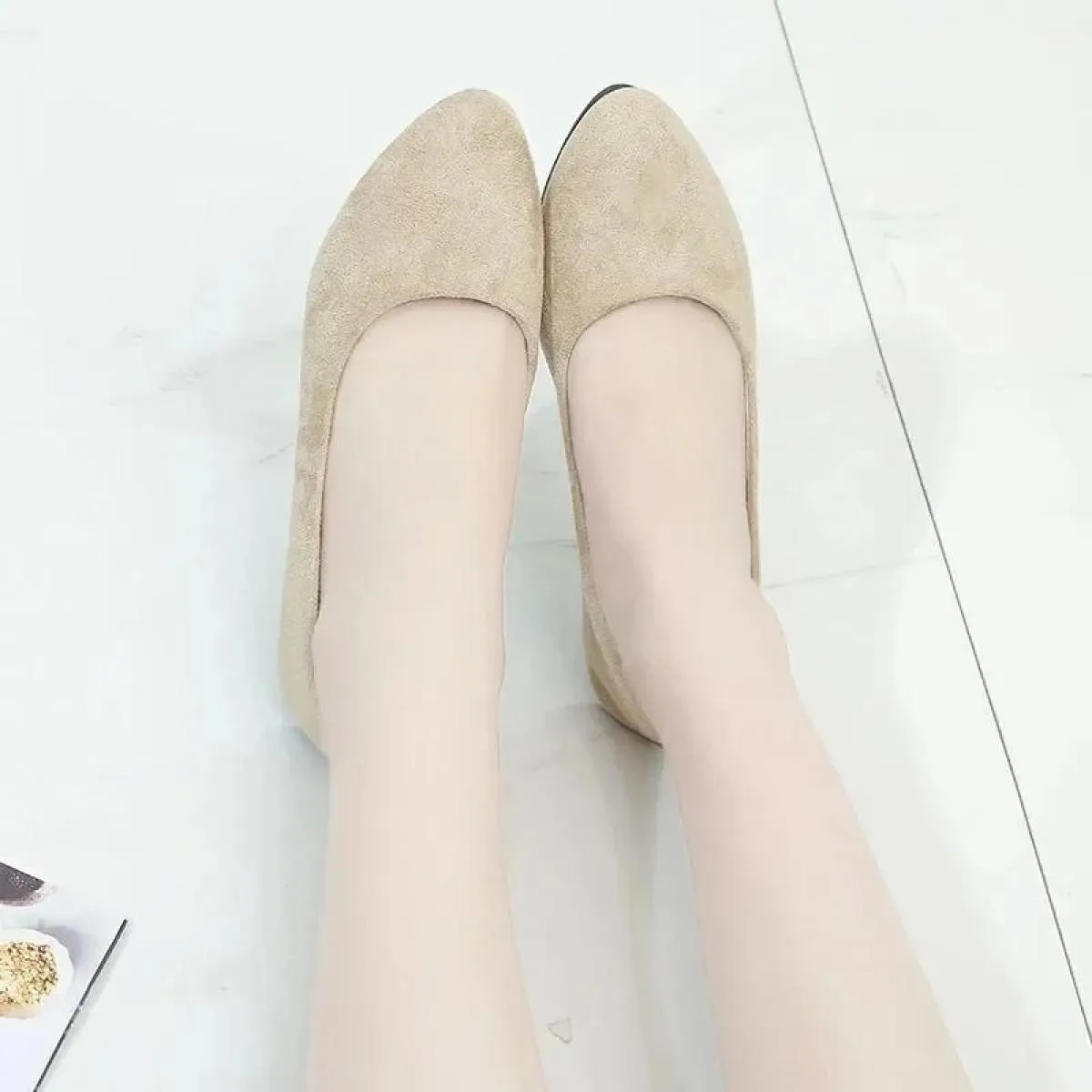Scarpe da lavoro in pelle per hostess in pelle, suole morbide in pelle, scarpe singole da lavoro, scarpe cargo professionali da