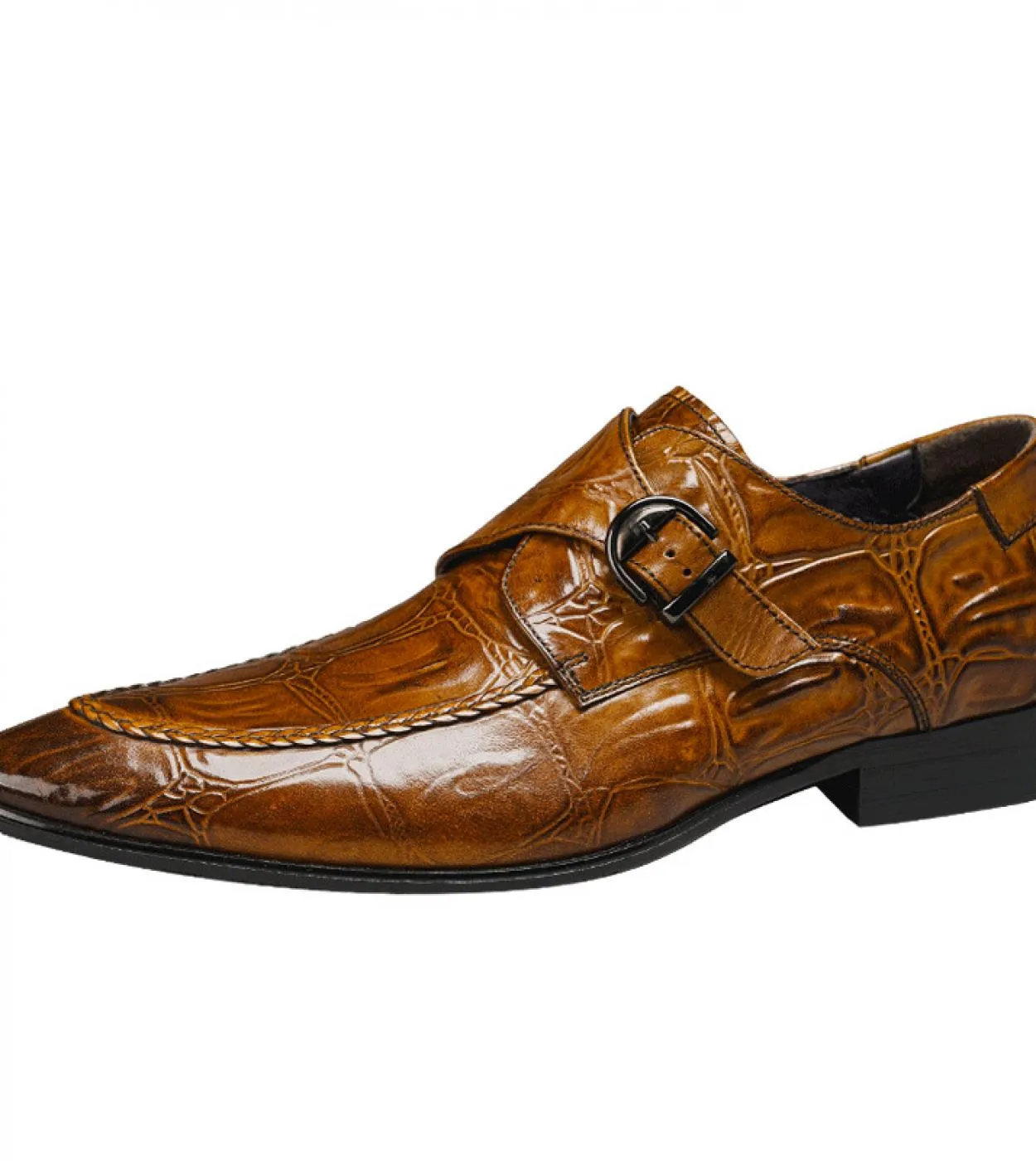 Scarpe eleganti da uomo di lusso in vera pelle 2023 estate nuovo stile moda qualità fibbia scarpe da lavoro da lavoro da sposa n