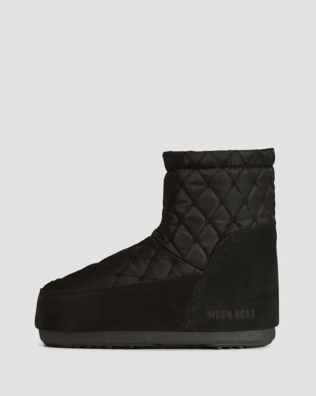 Scarpe invernali nere da donna Moon Boot Resort Icon Low Nolace Quilted
