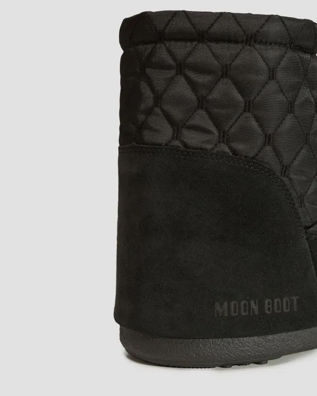 Scarpe invernali nere da donna Moon Boot Resort Icon Low Nolace Quilted
