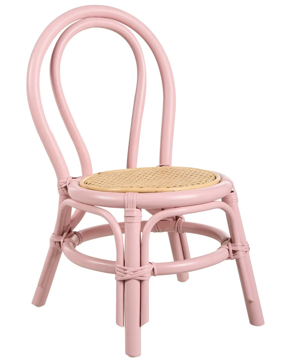 Sedia per bambini rattan rosa KALIVIA