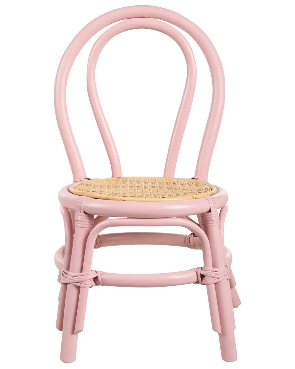 Sedia per bambini rattan rosa KALIVIA