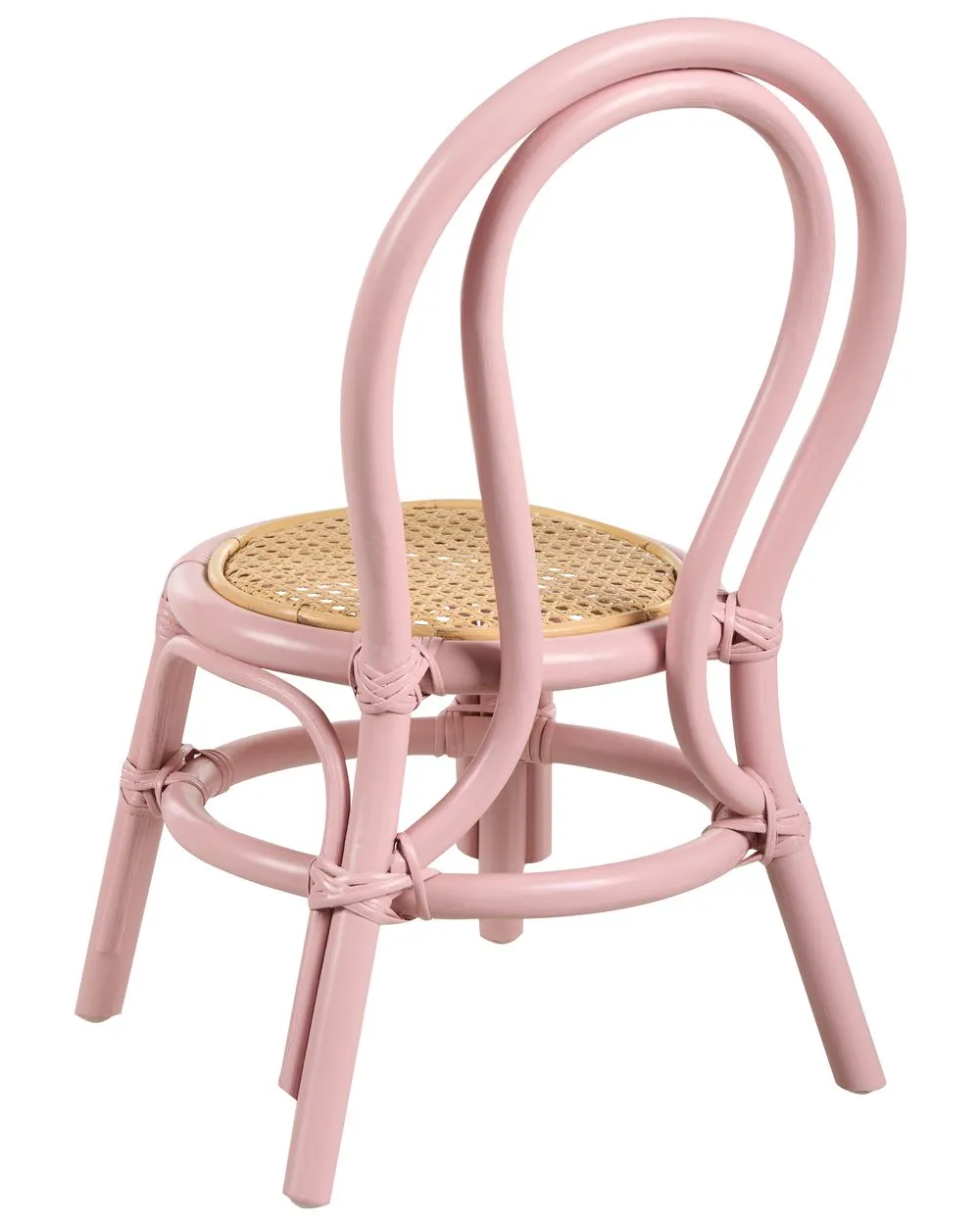 Sedia per bambini rattan rosa KALIVIA