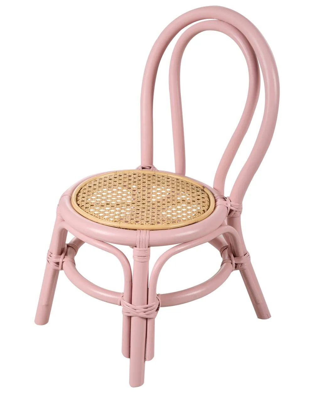 Sedia per bambini rattan rosa KALIVIA