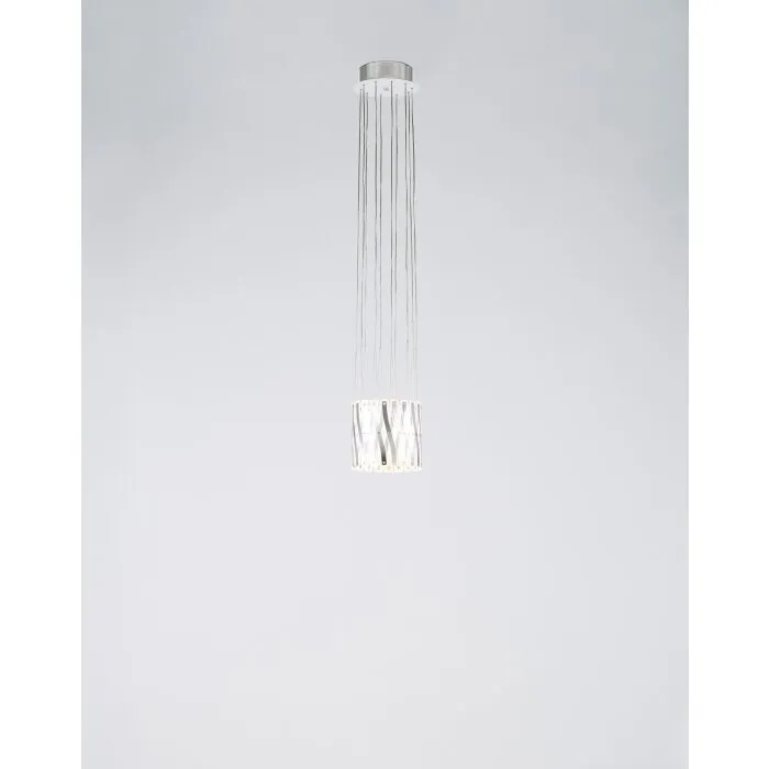 Serien Lighting ZOOM Lampadario a sospensione LED Acciaio inox, 1-Luce