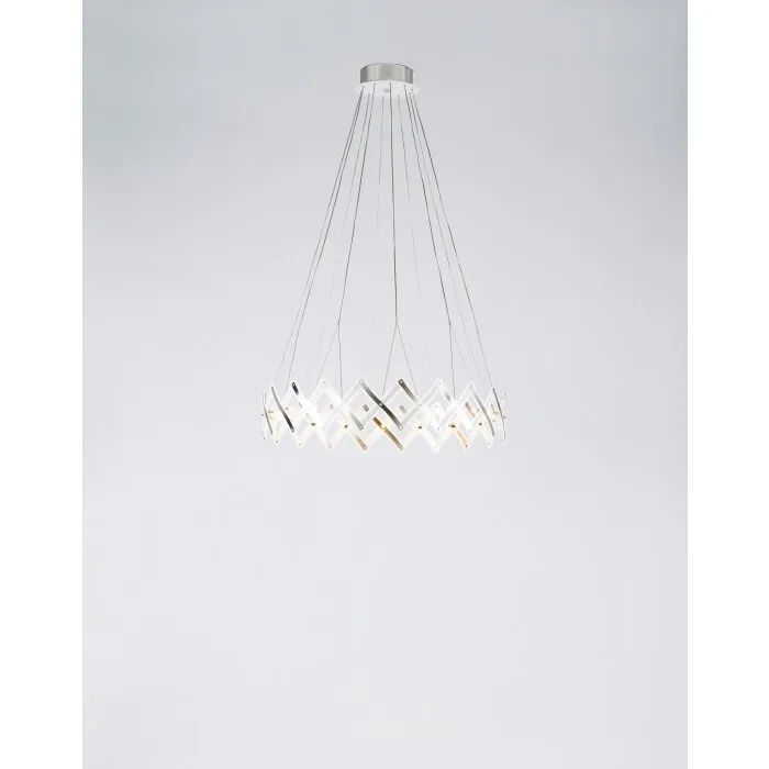 Serien Lighting ZOOM Lampadario a sospensione LED Acciaio inox, 1-Luce