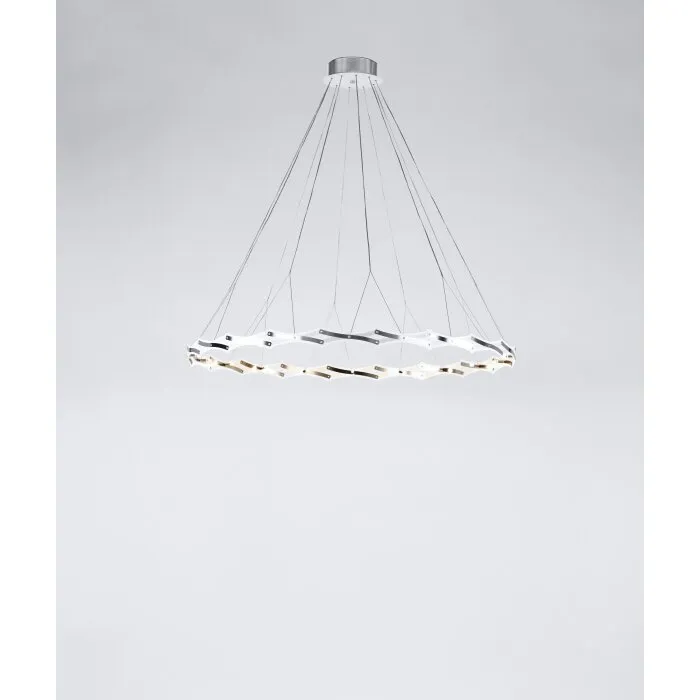 Serien Lighting ZOOM Lampadario a sospensione LED Acciaio inox, 1-Luce
