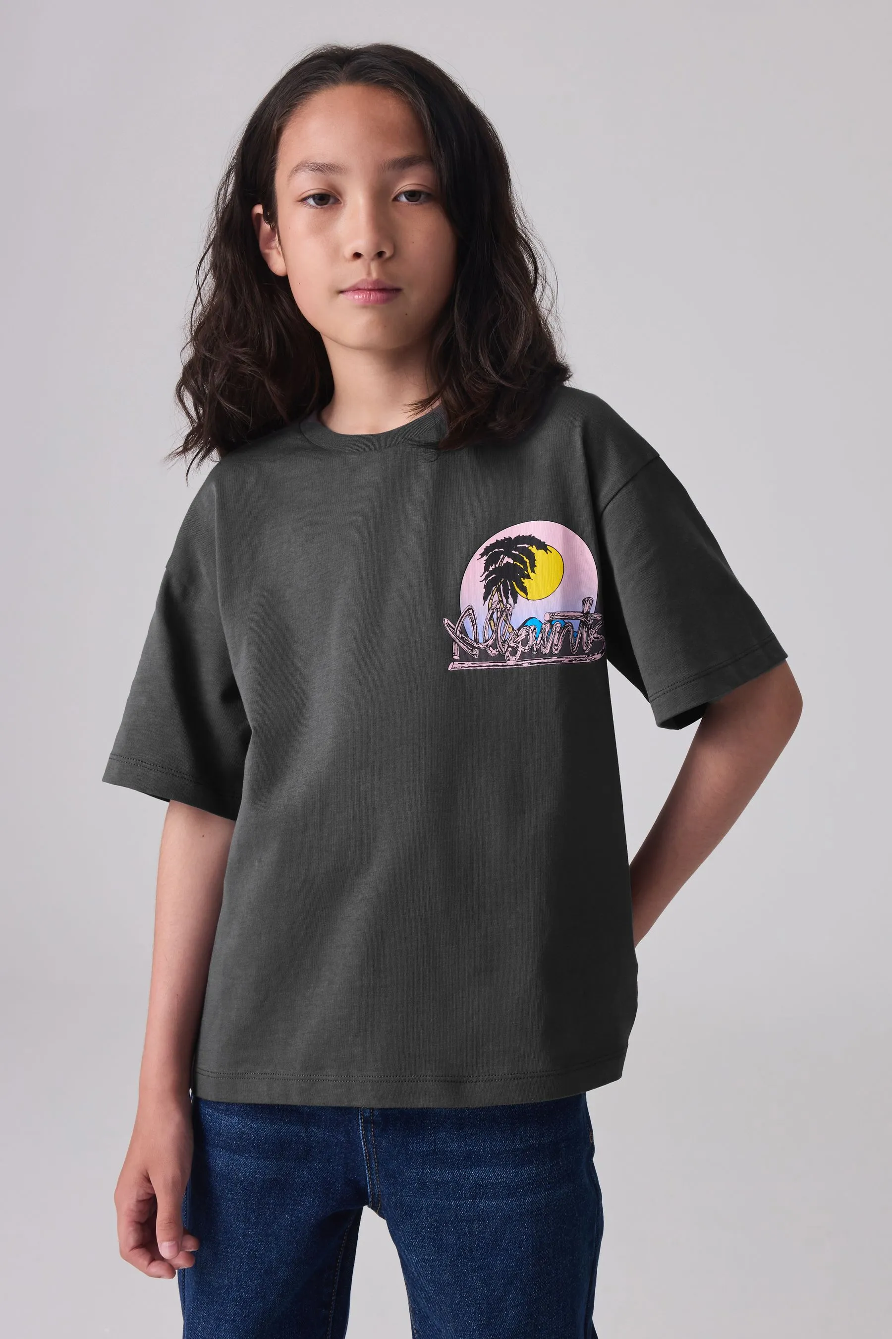 SmallSaints Maglietta Girocollo Oversize Graphic Bambino    