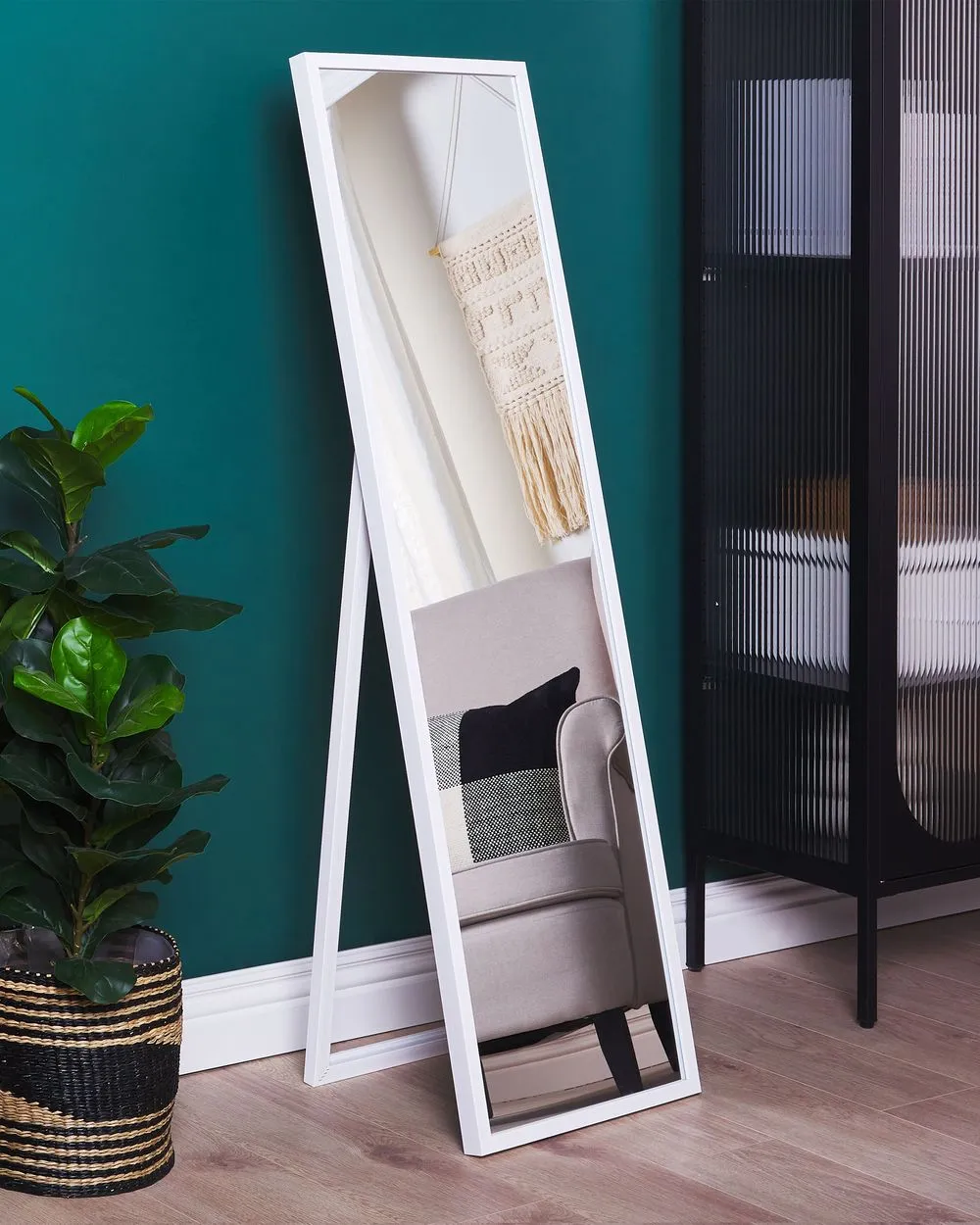 Specchio da terra TORCY 140 cm Bianco