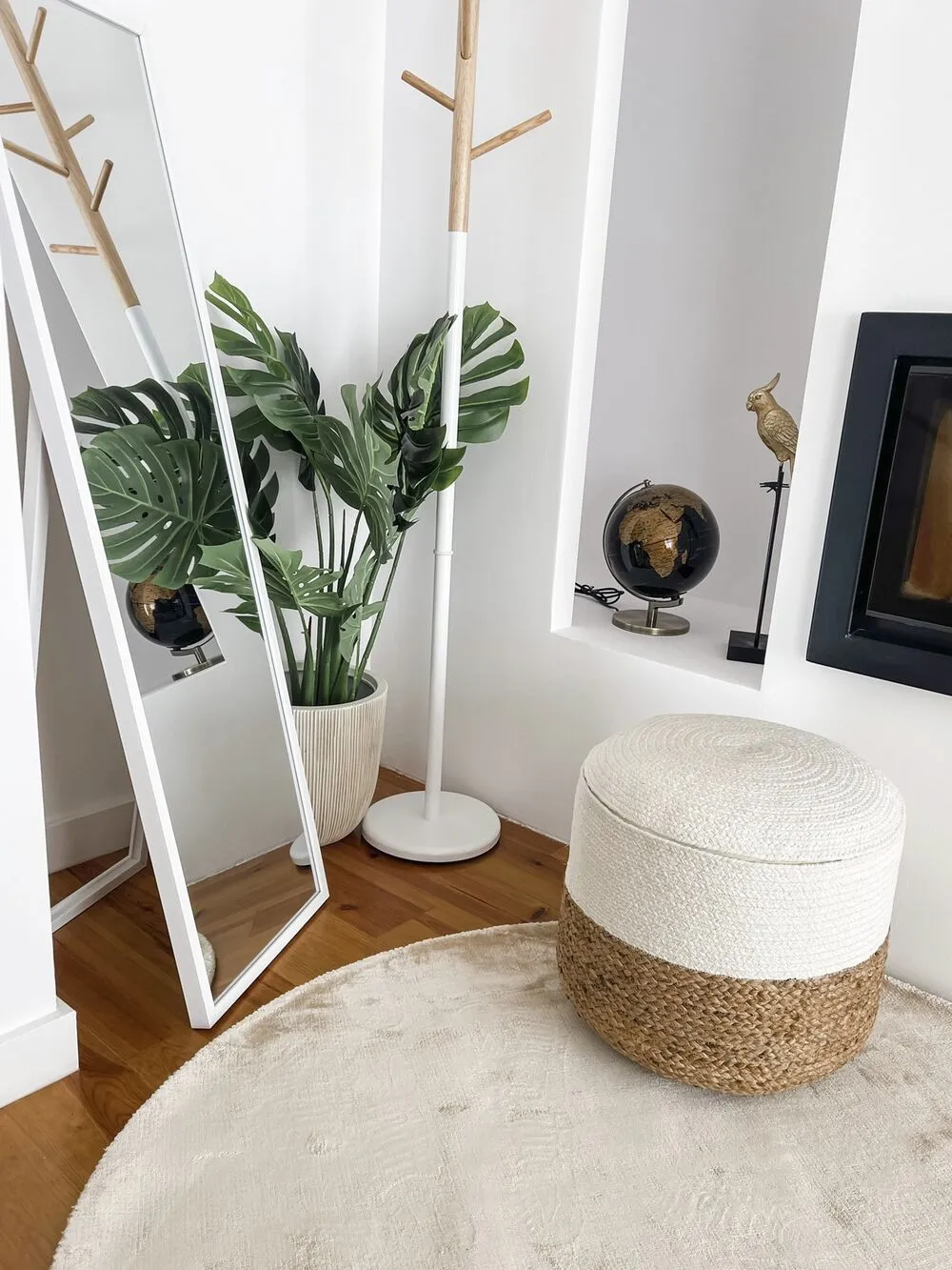 Specchio da terra TORCY 140 cm Bianco