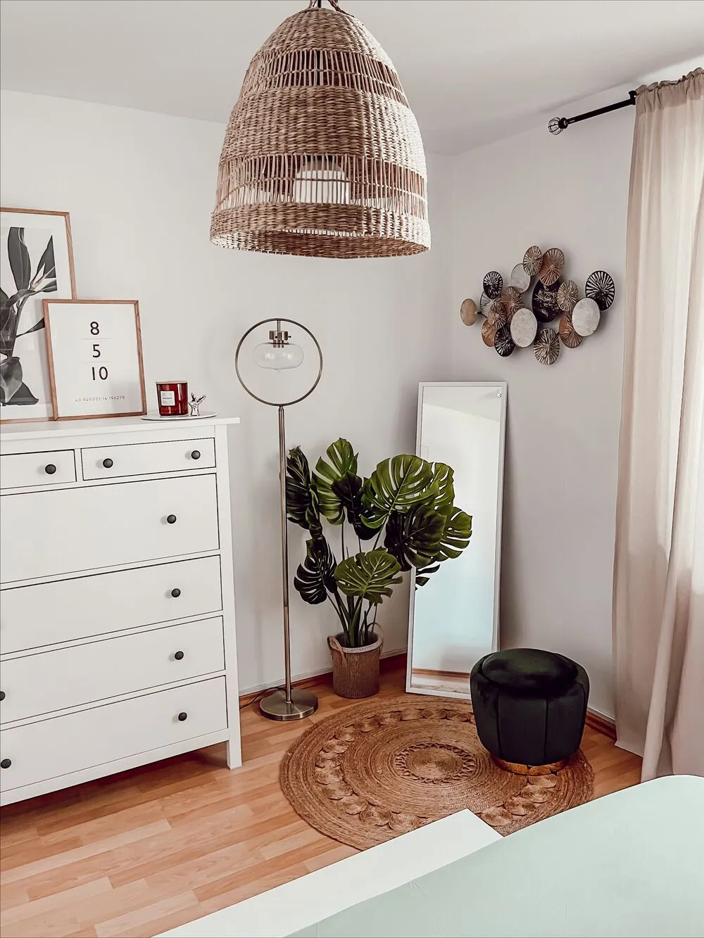 Specchio da terra TORCY 140 cm Bianco