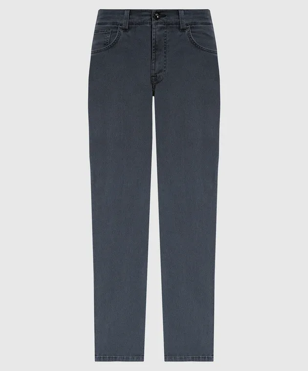 Stefano Ricci Jeans grigi con logo MFT33S2150T44BK