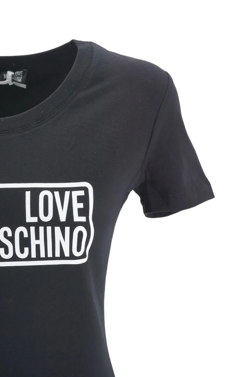 T-Shirt Love Moschino con Logo / Nero